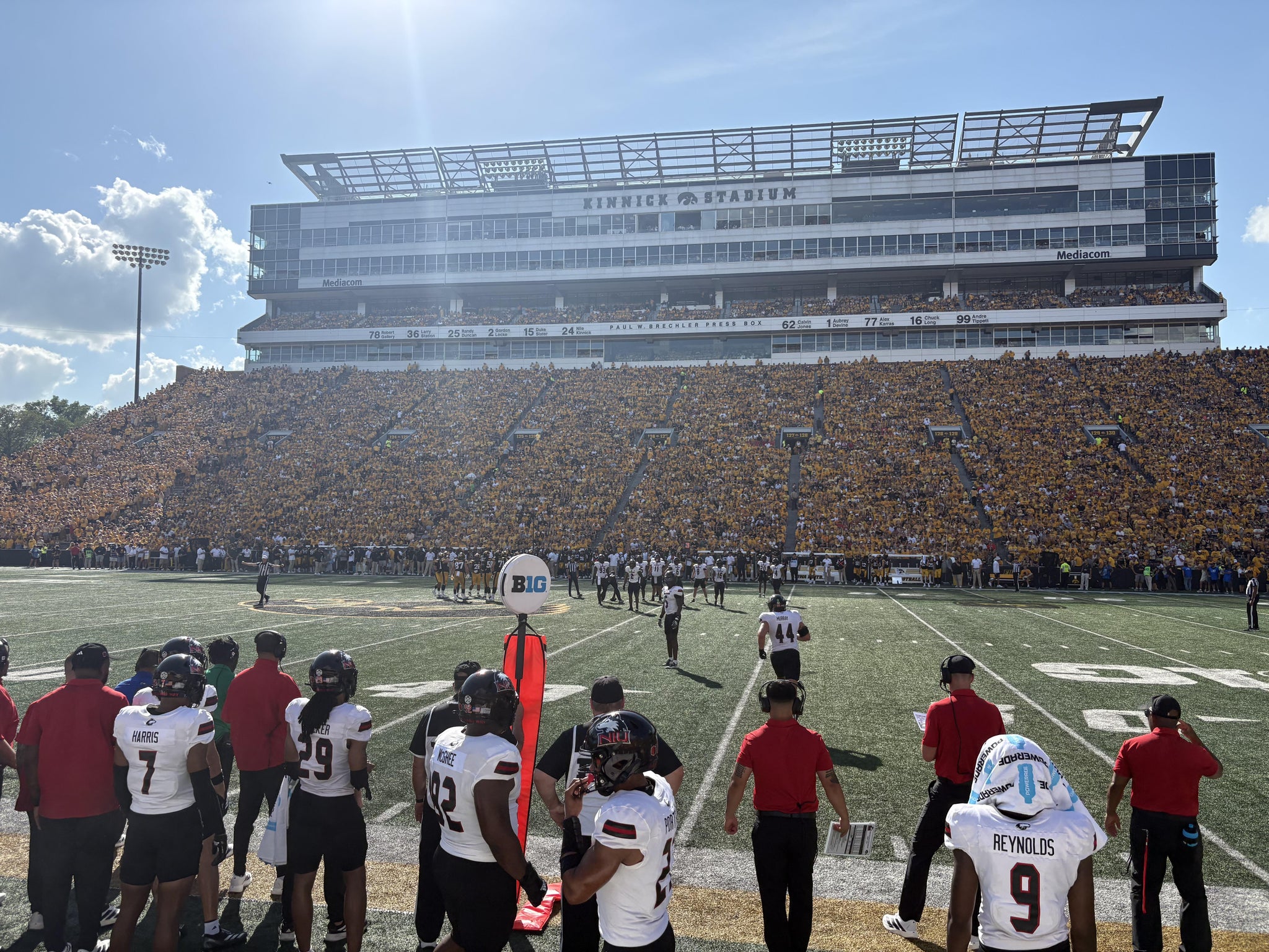 Real Fan View taken from Section 104 at Kinnick Stadium by Tristan R