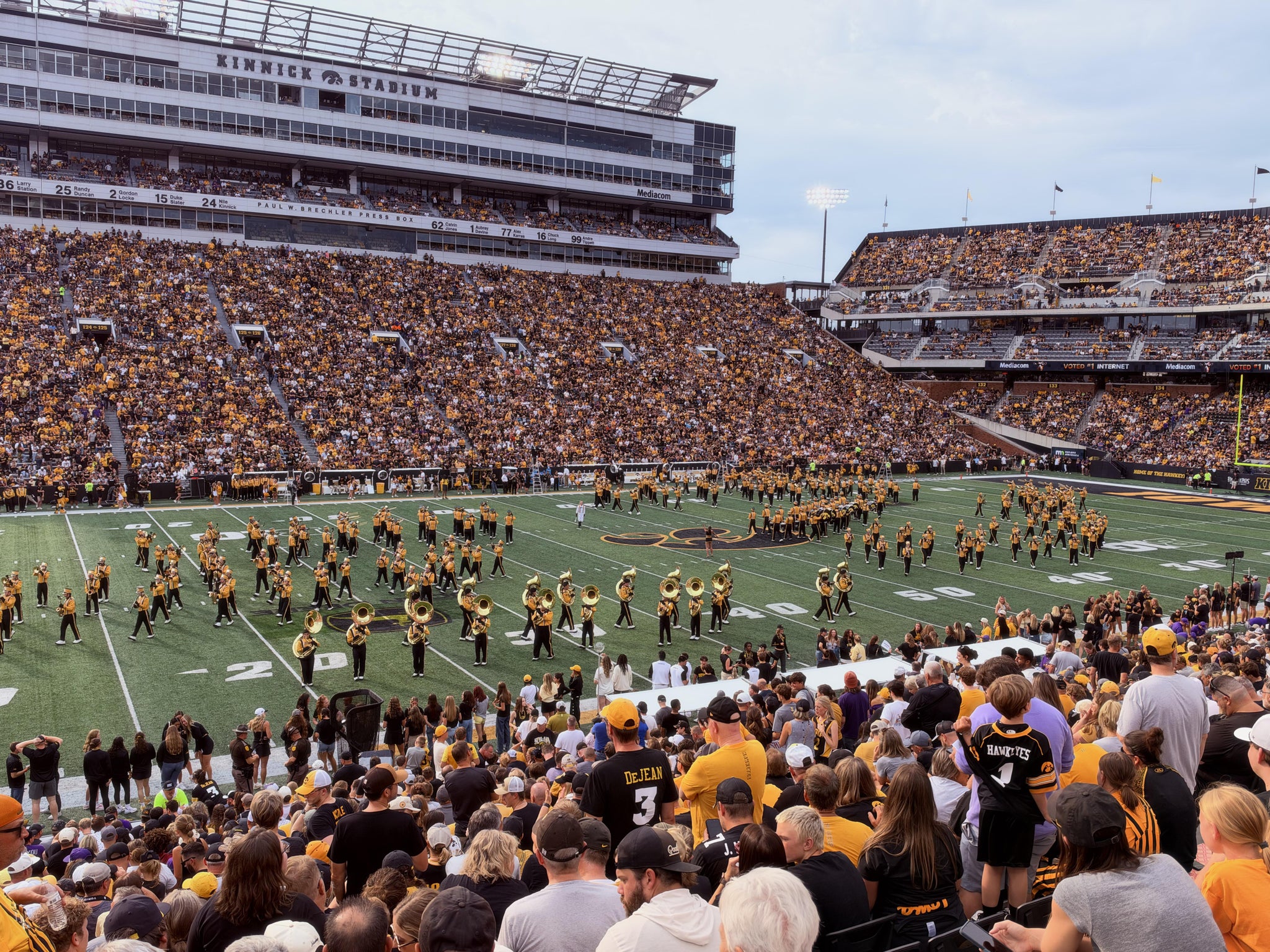 Real Fan View taken from Section 108 at Kinnick Stadium by Jason R