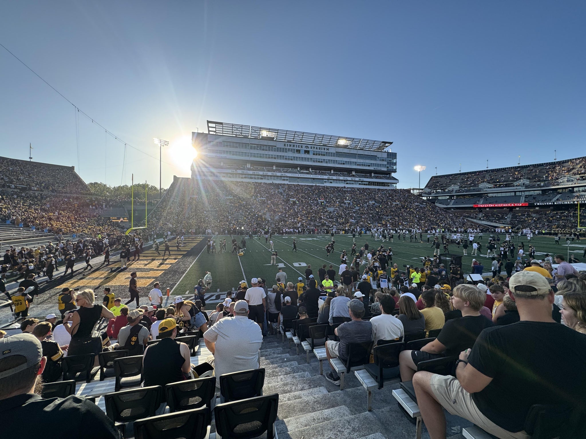 Real Fan View taken from Section 109 at Kinnick Stadium by Anonymous User
