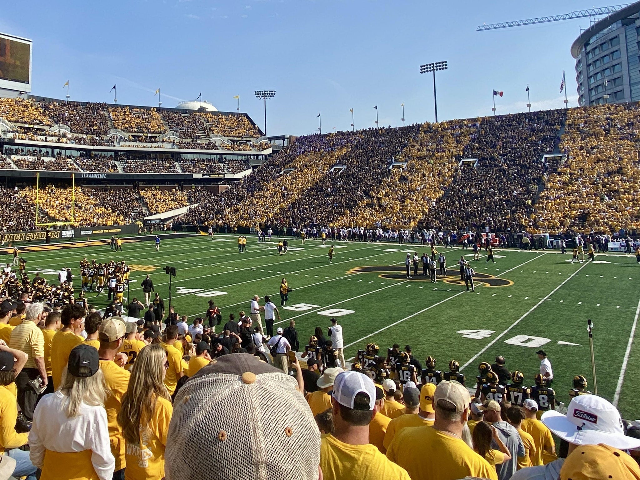 Real Fan View taken from Section 125 at Kinnick Stadium by Bob B