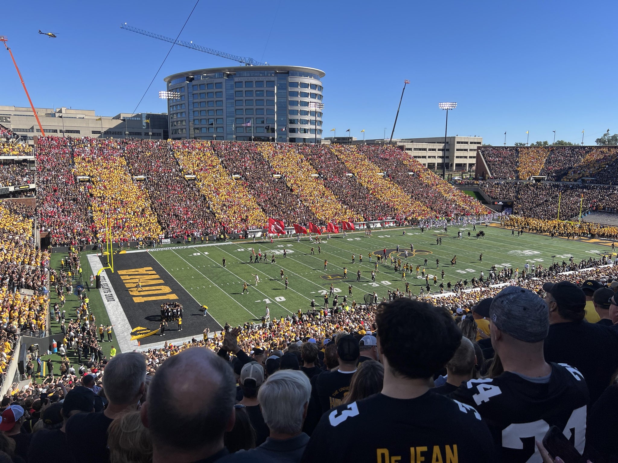Real Fan View taken from Section 131 at Kinnick Stadium by Todd S