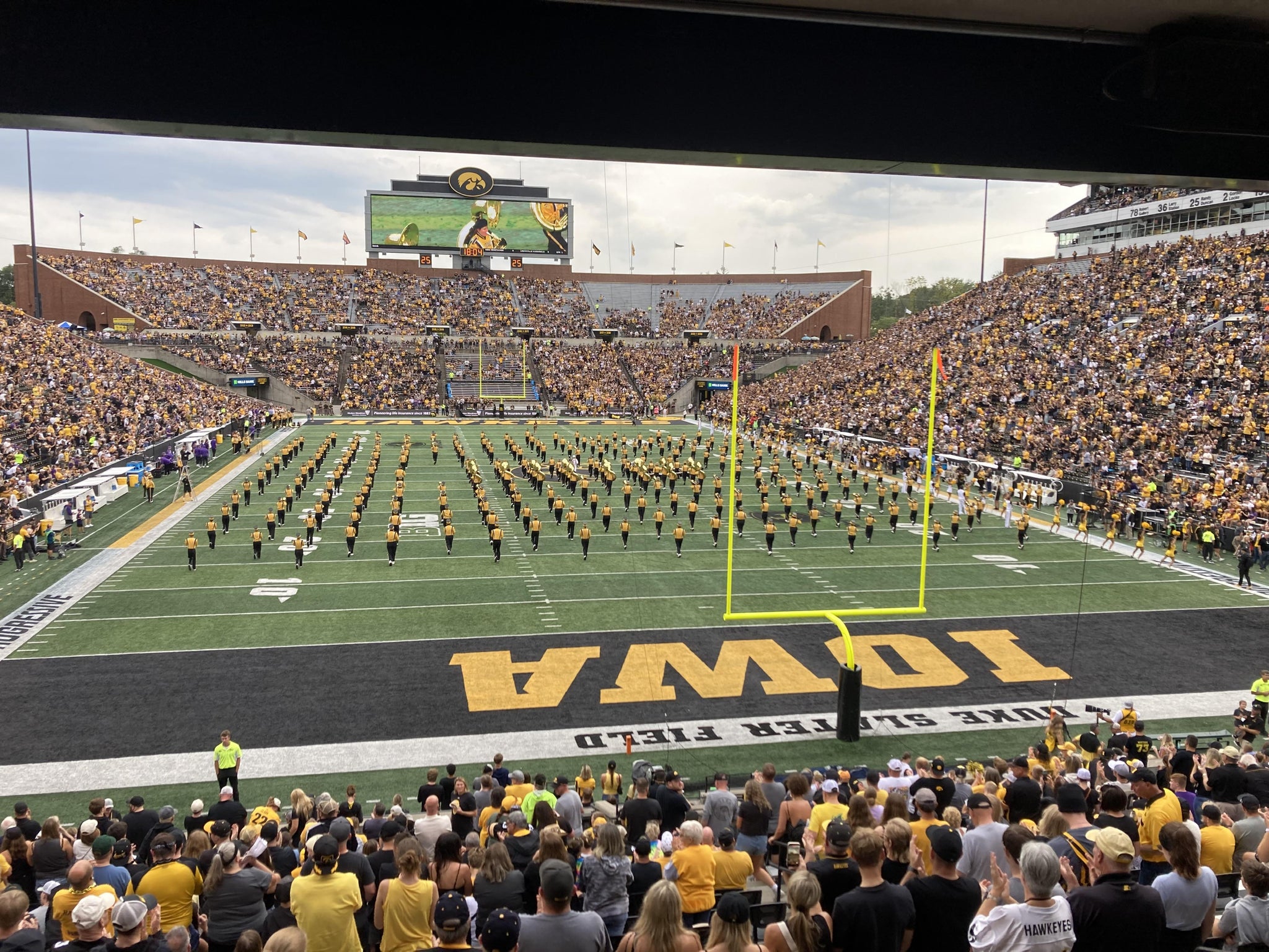 Real Fan View taken from Section 137 at Kinnick Stadium by Nick C