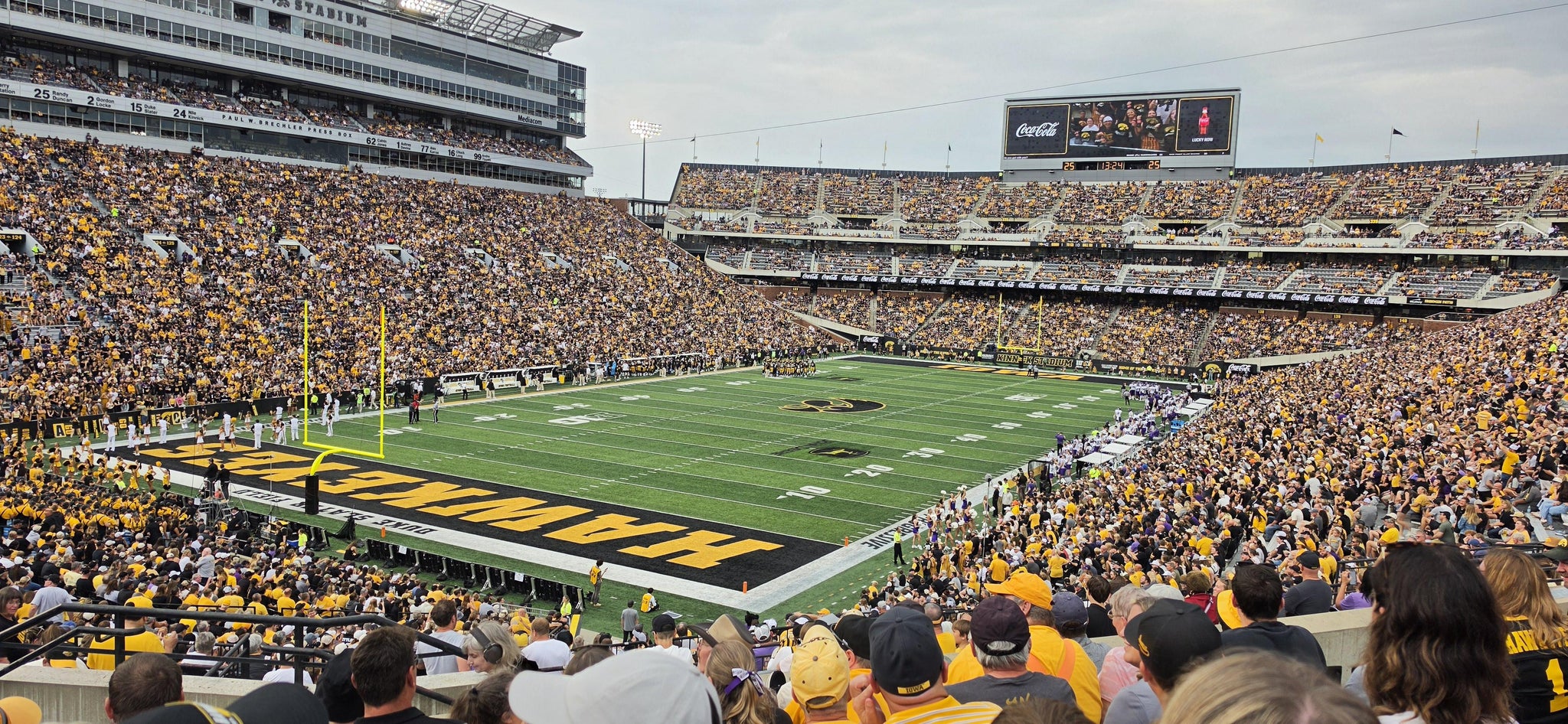 Real Fan View taken from Section 211 at Kinnick Stadium by Aaron R