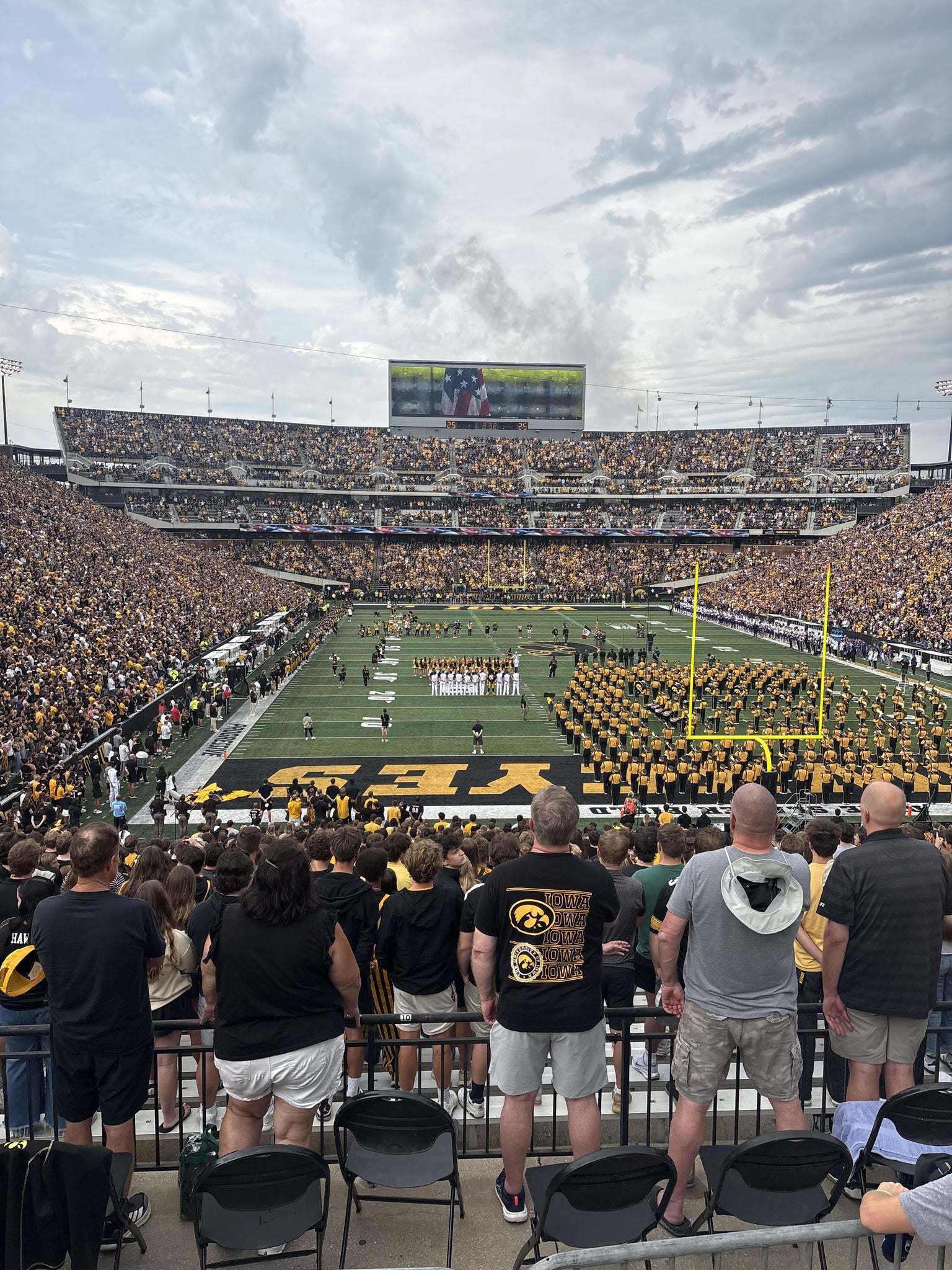 Real Fan View taken from Section 217 at Kinnick Stadium by Brad T