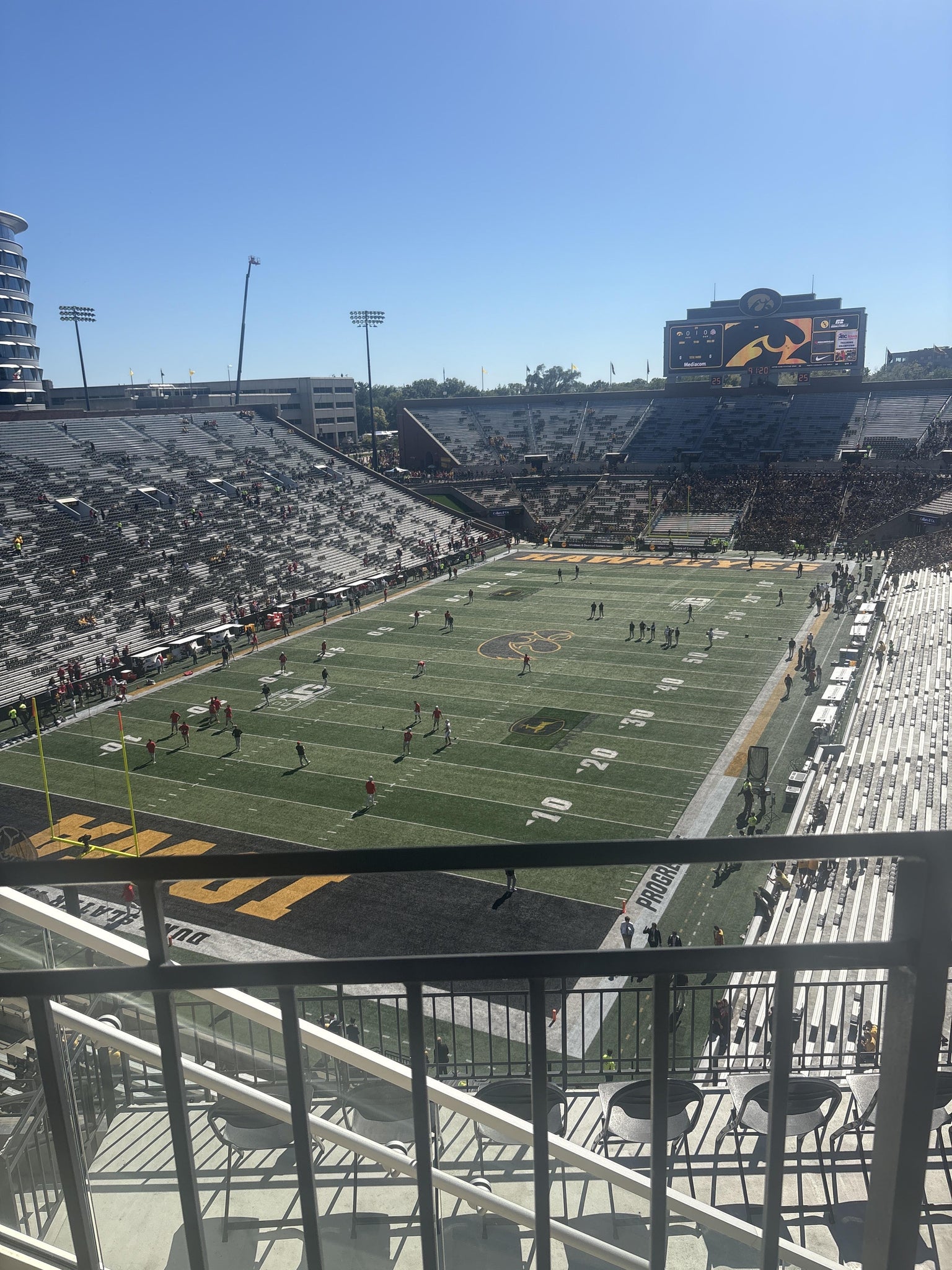 Real Fan View taken from Section 333 at Kinnick Stadium by Amy O