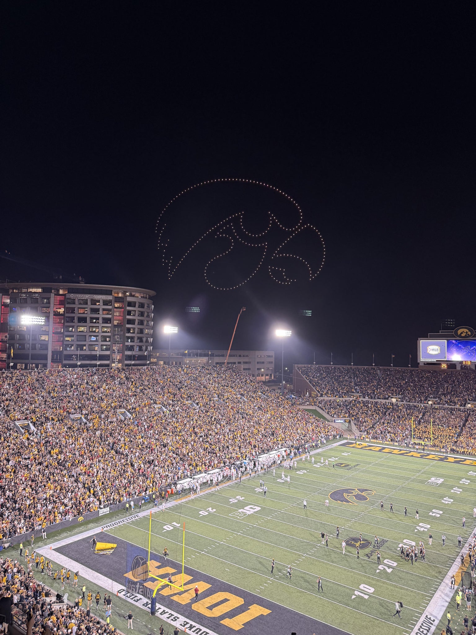 Real Fan View taken from Section 333 at Kinnick Stadium by Barry F