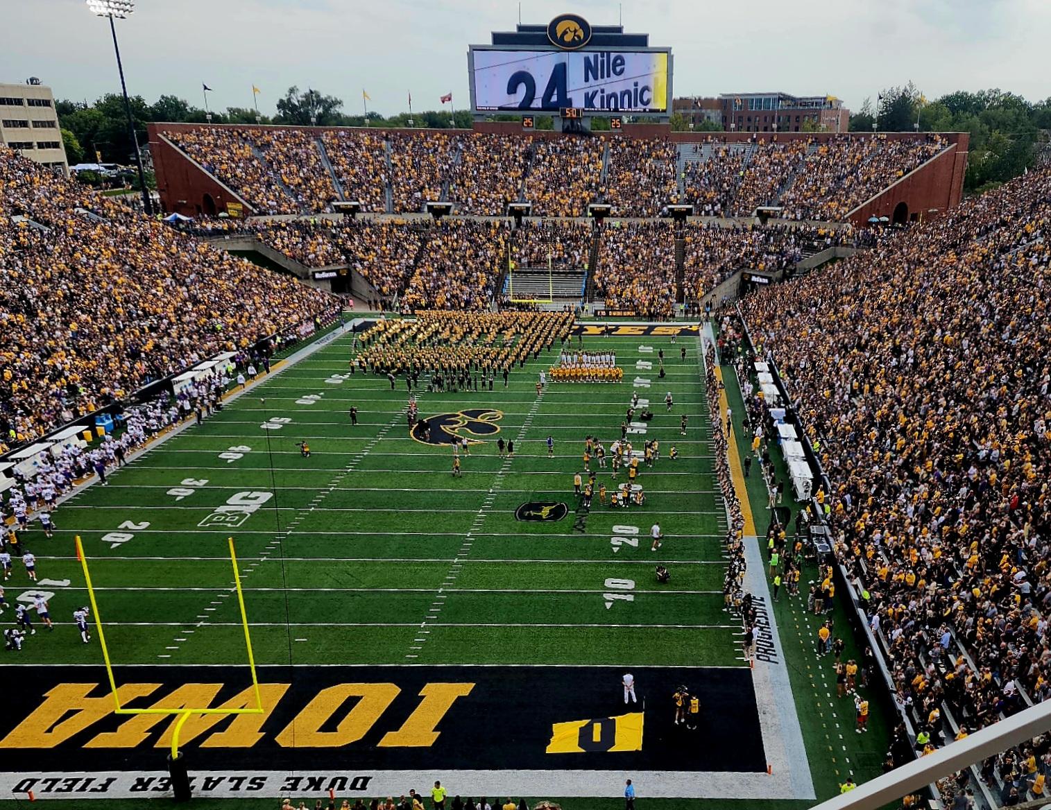 Real Fan View taken from Section 334 at Kinnick Stadium by Chad K