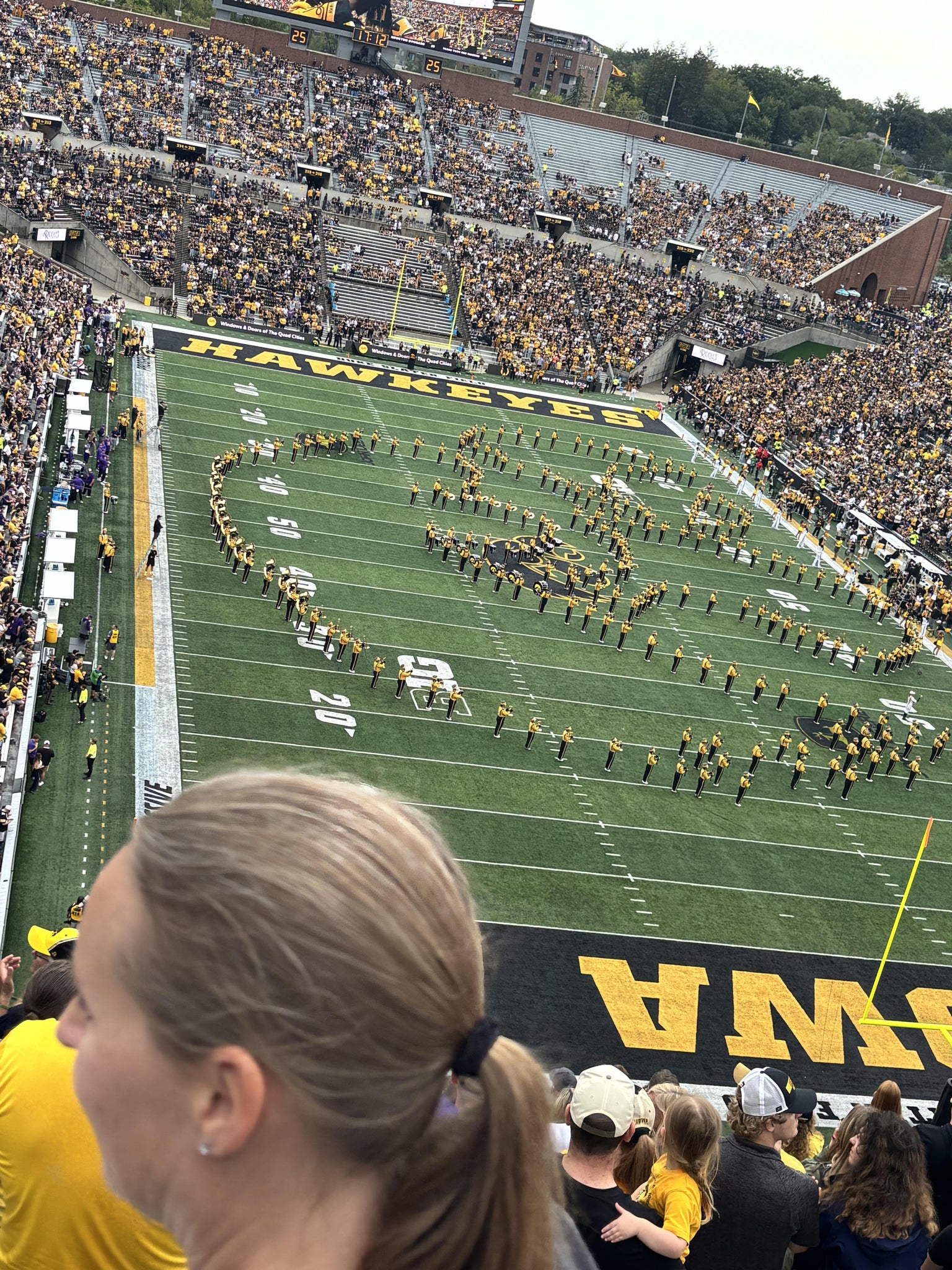 Real Fan View taken from Section 338 at Kinnick Stadium by B K