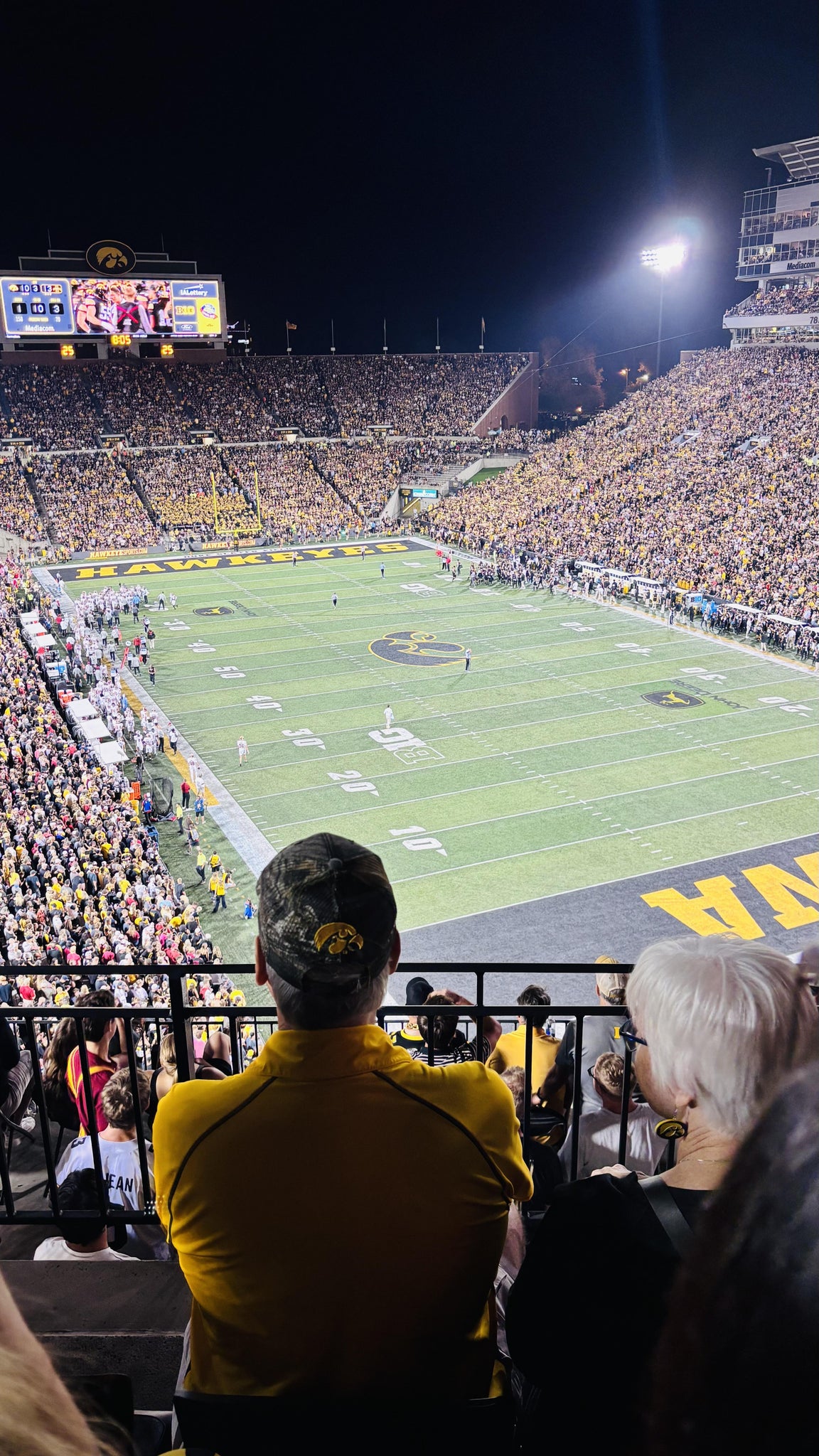 Real Fan View taken from Section 339 at Kinnick Stadium by Becca W