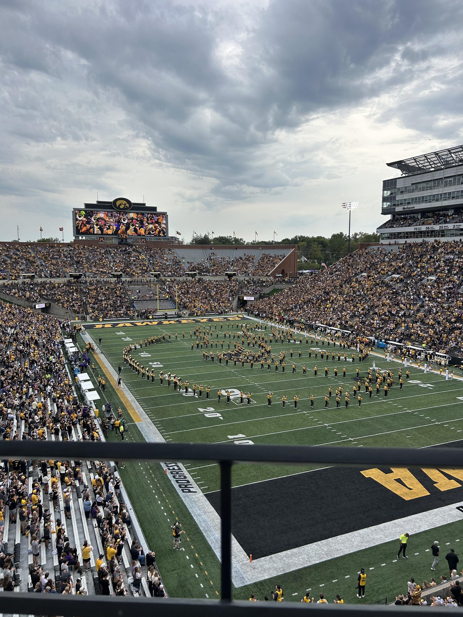 Real Fan View taken from Section 339 at Kinnick Stadium by Ashton P
