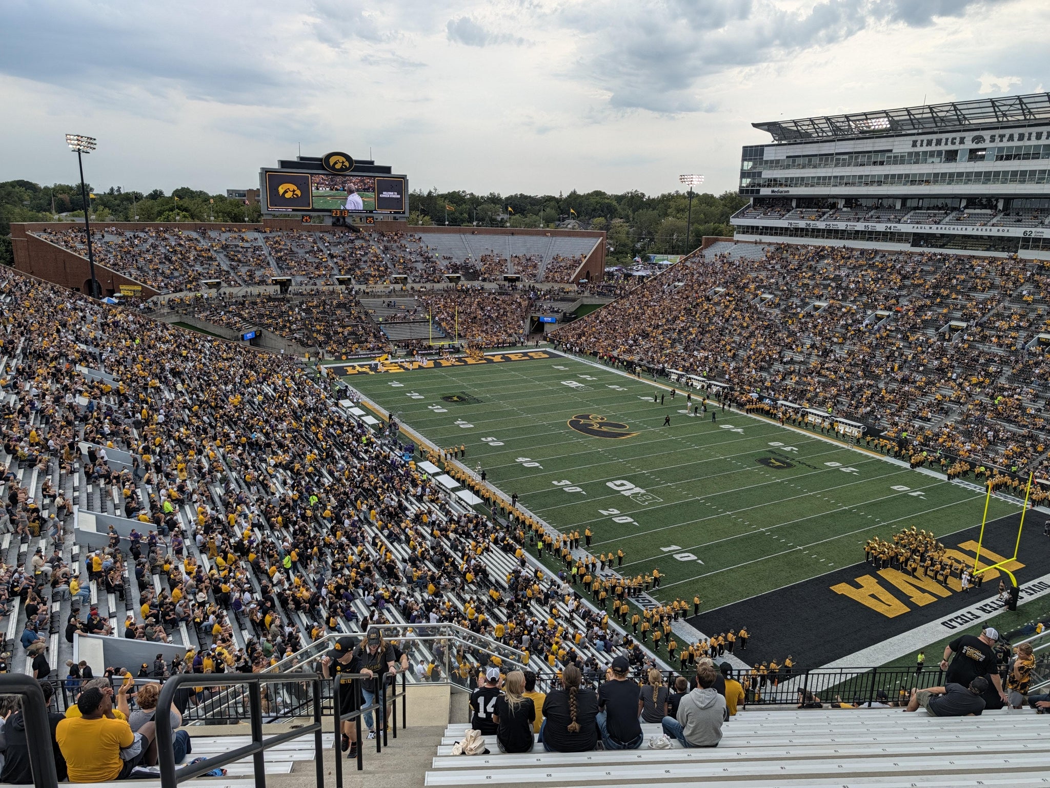 Real Fan View taken from Section 340 at Kinnick Stadium by Anonymous User