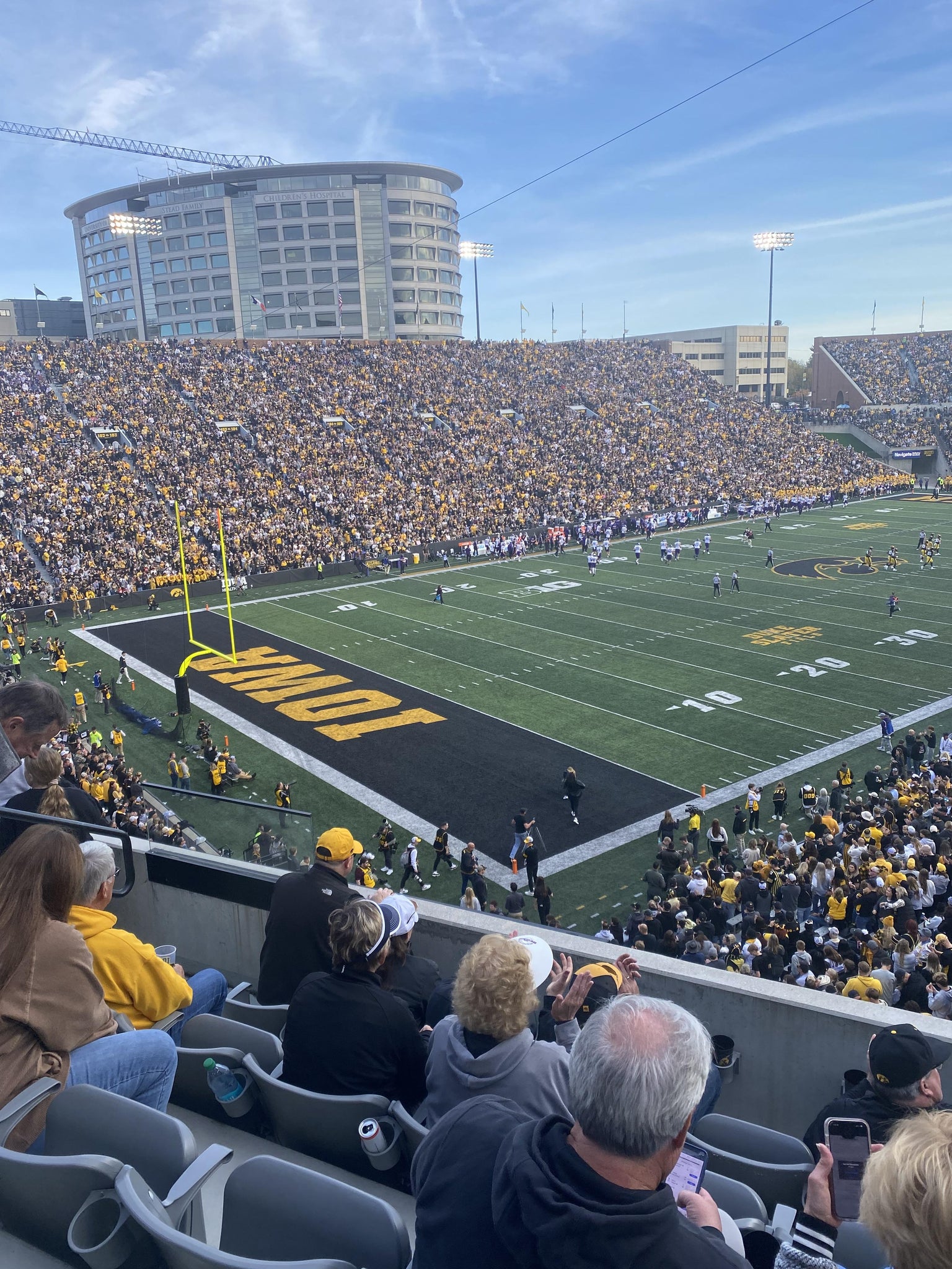 Real Fan View taken from Section KE at Kinnick Stadium by Maria L