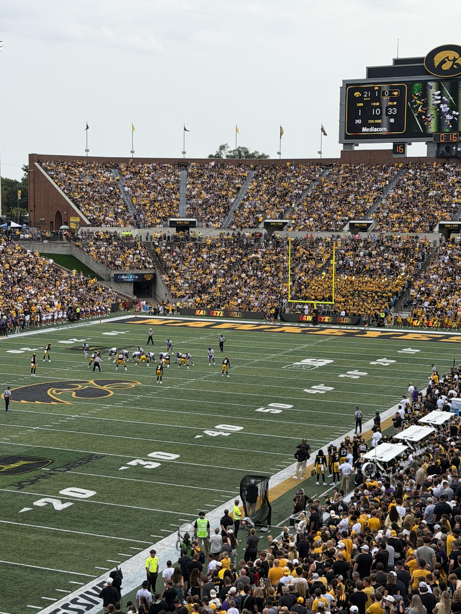 Real Fan View taken from TED Pacha Family And Kinnick Edge Club at Kinnick Stadium by Anonymous User