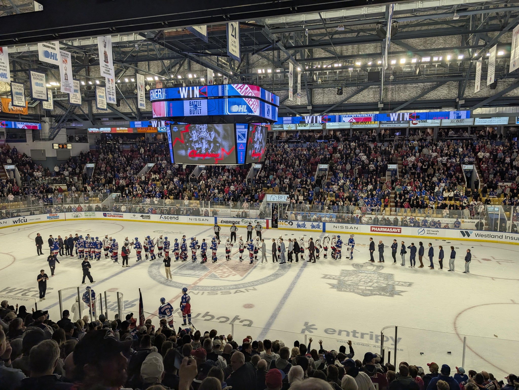 Real Fan View taken from Section 15 at Kitchener Memorial Auditorium Complex by Kevin J