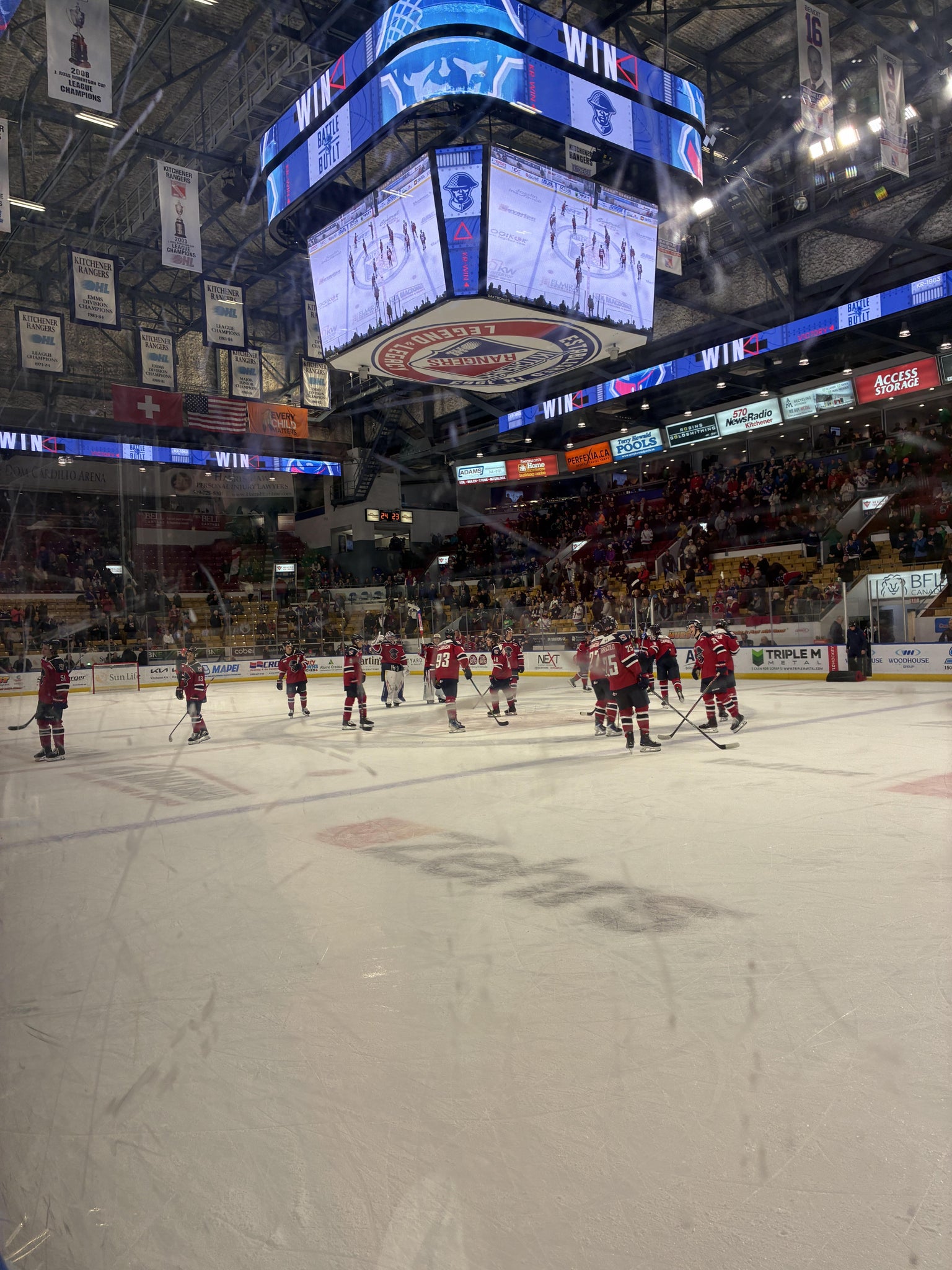 Real Fan View taken from Section E 2 at Kitchener Memorial Auditorium Complex by Brandon B