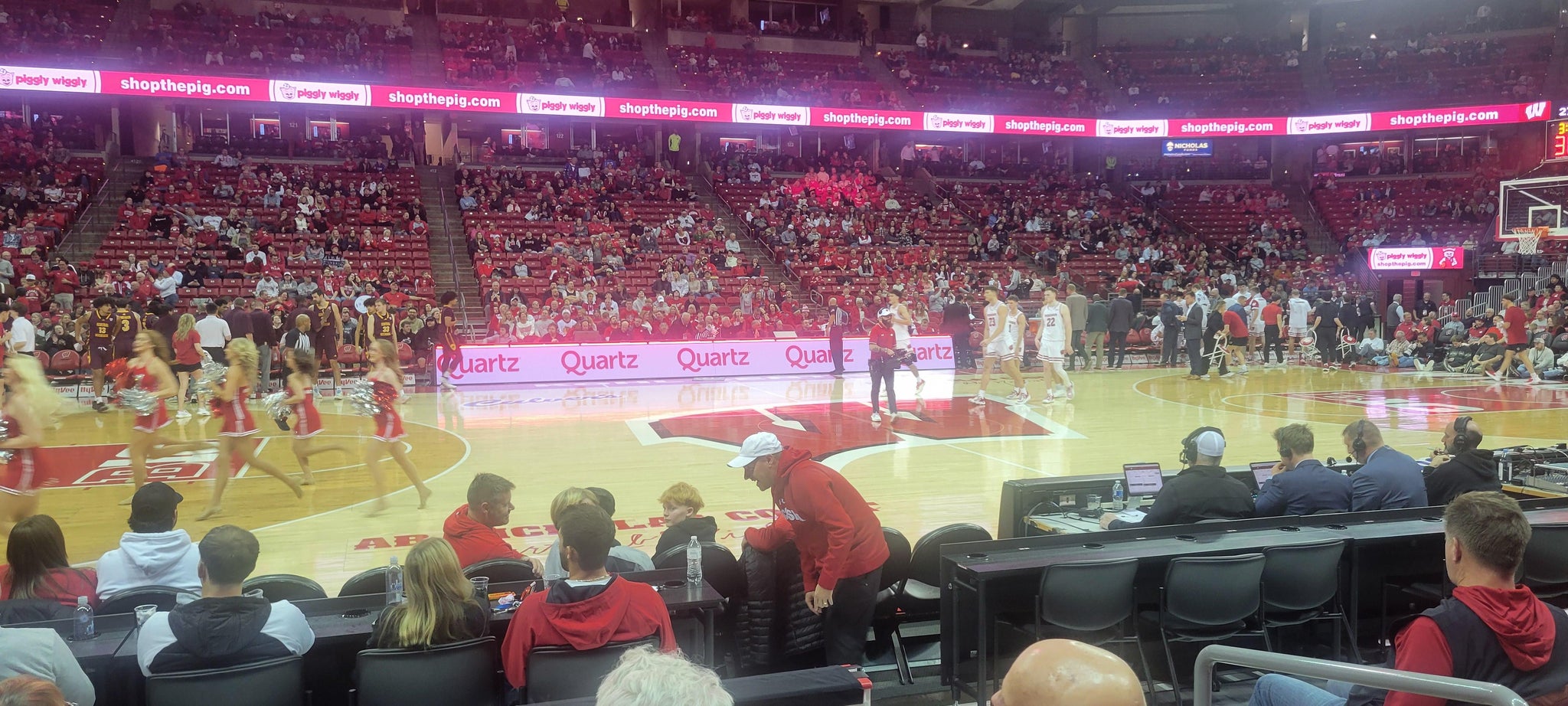 Real Fan View taken from Section 109 at Kohl Center by Joshua P