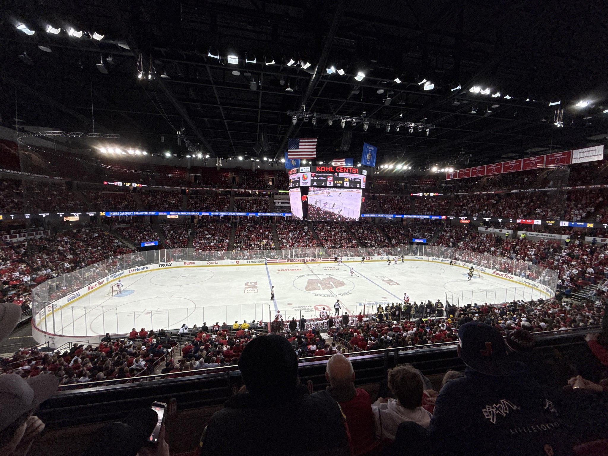 Real Fan View taken from Section 223 at Kohl Center by Kirsten S