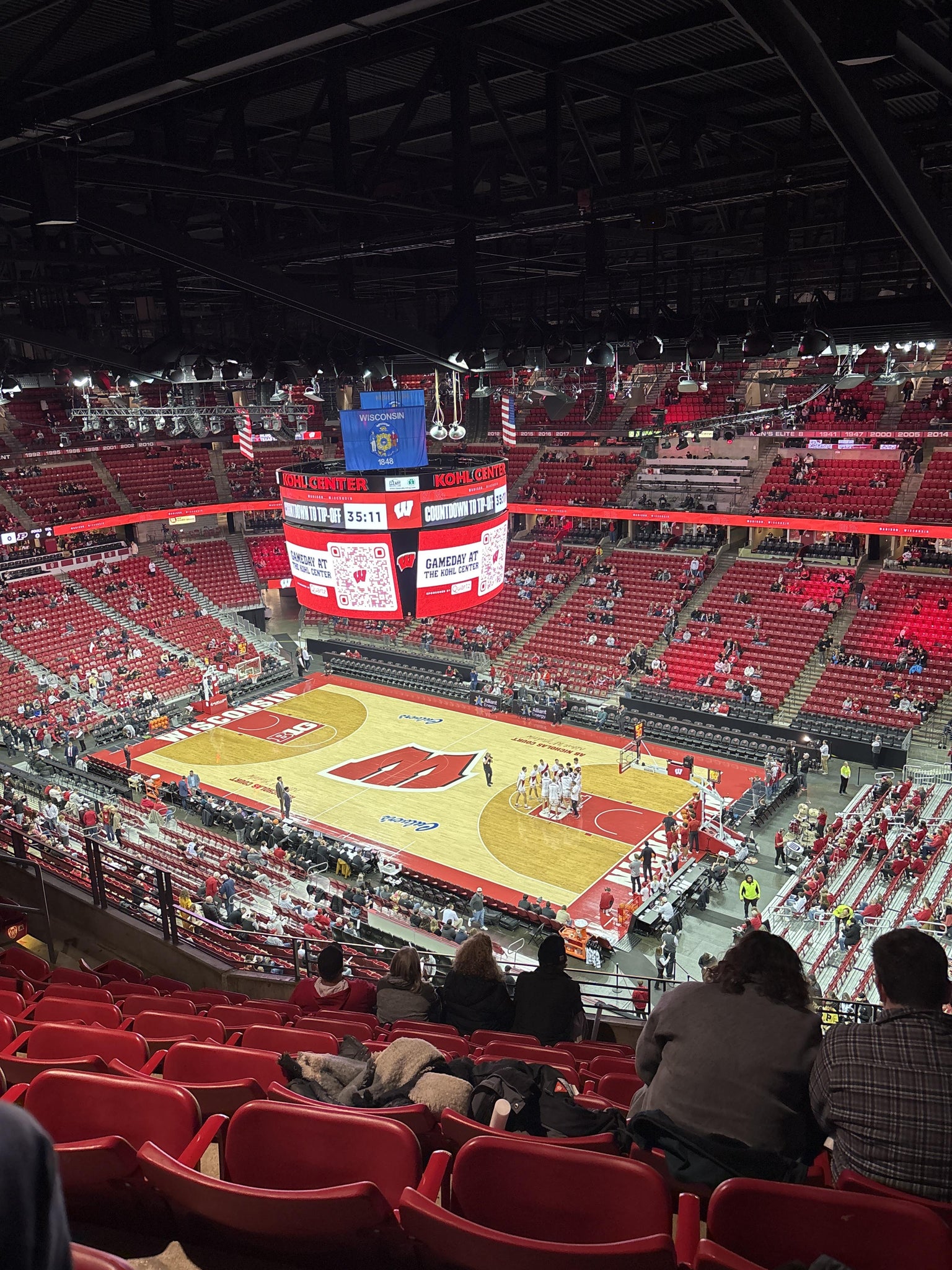 Real Fan View taken from Section 319 at Kohl Center by Andrea E