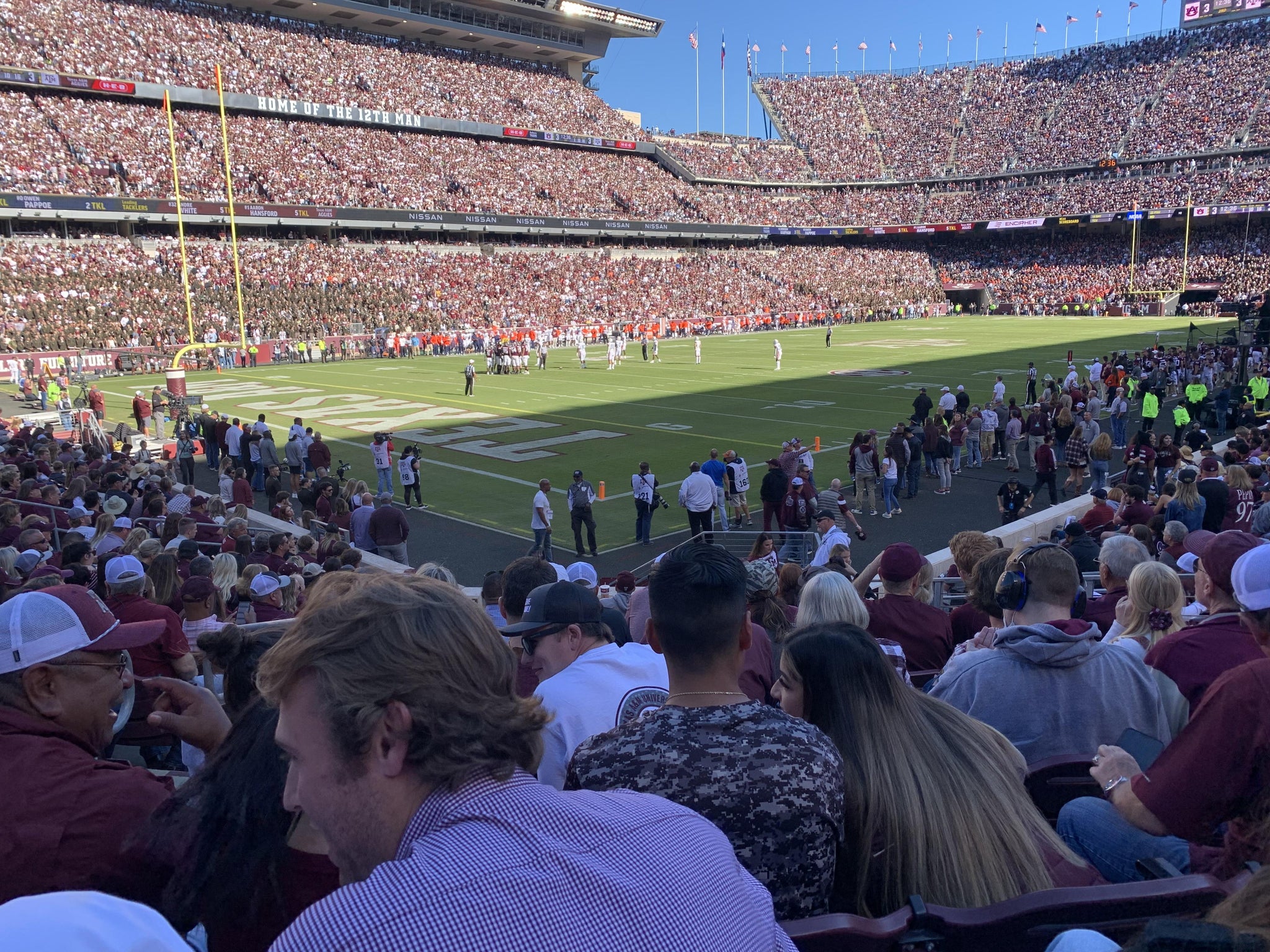 Real Fan View taken from Section 114 at Kyle Field by Bridgette I