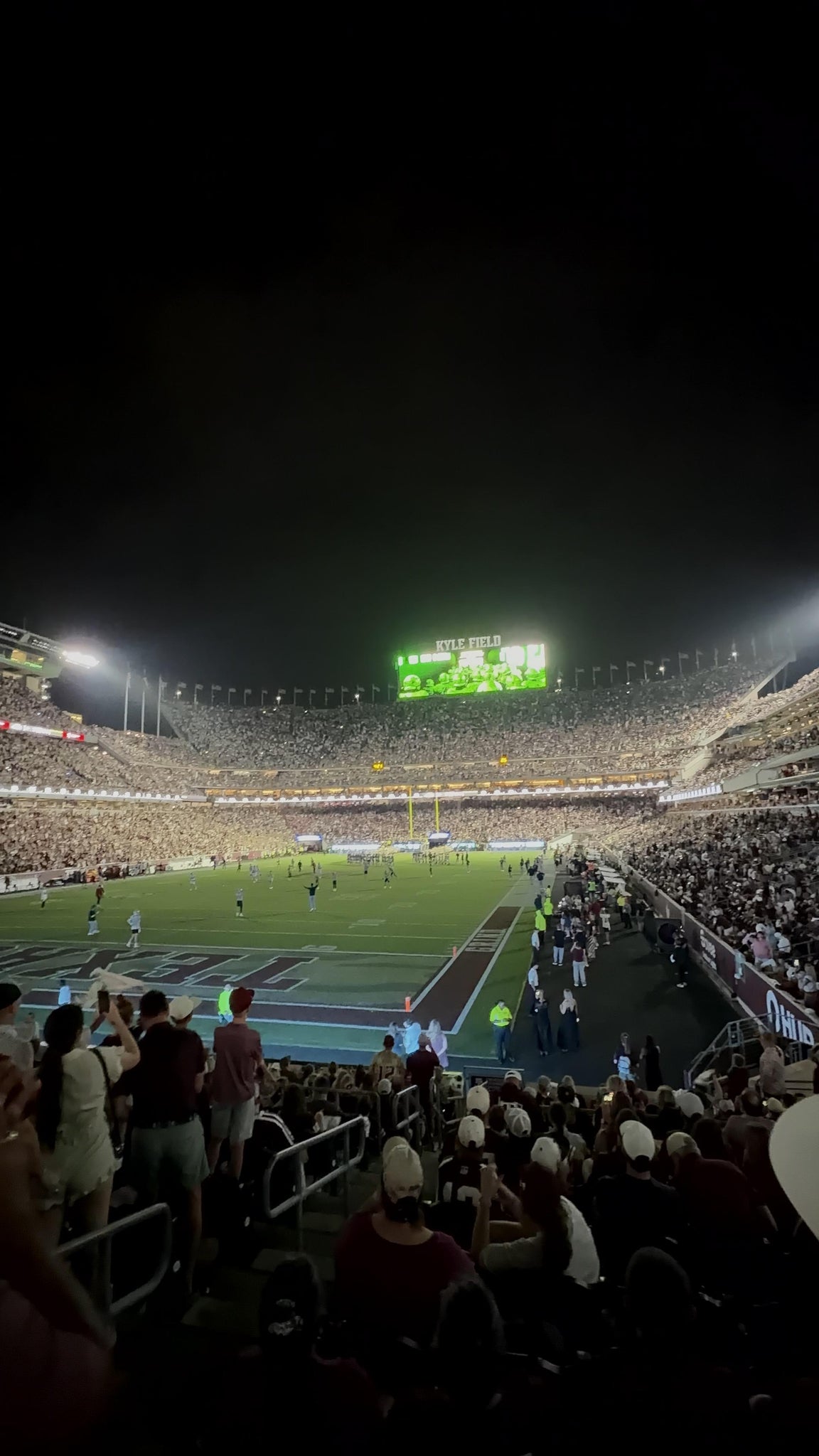 Real Fan View taken from Section 115 at Kyle Field by Ryan A