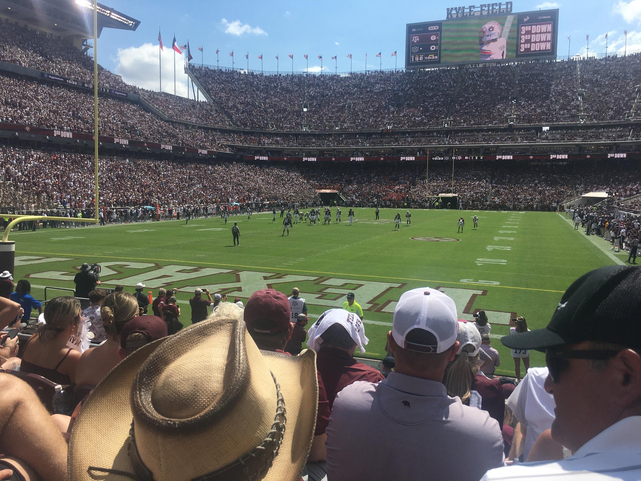 Real Fan View taken from Section 116 at Kyle Field by Ray H