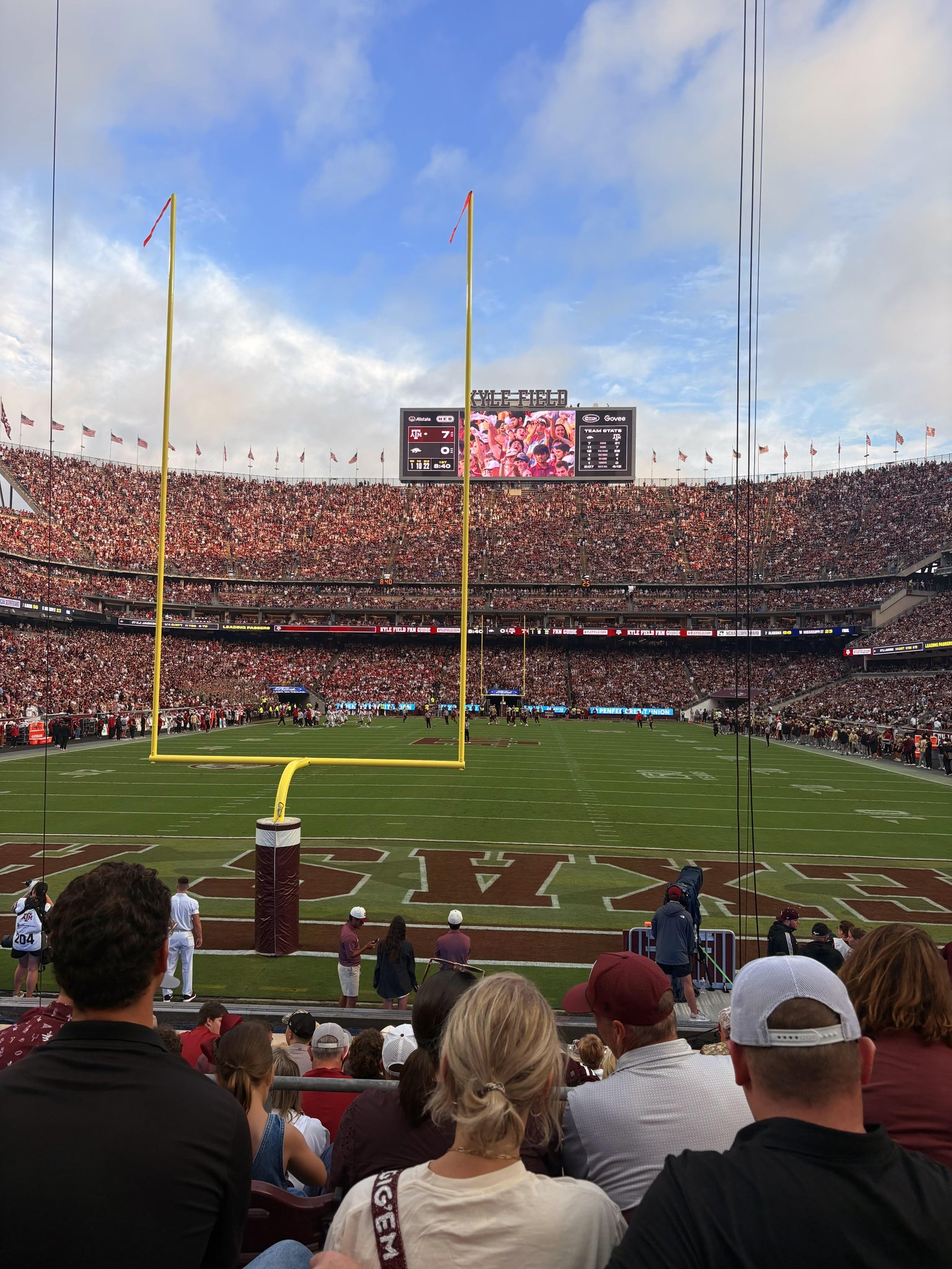 Real Fan View taken from Section 117 at Kyle Field by Ava S