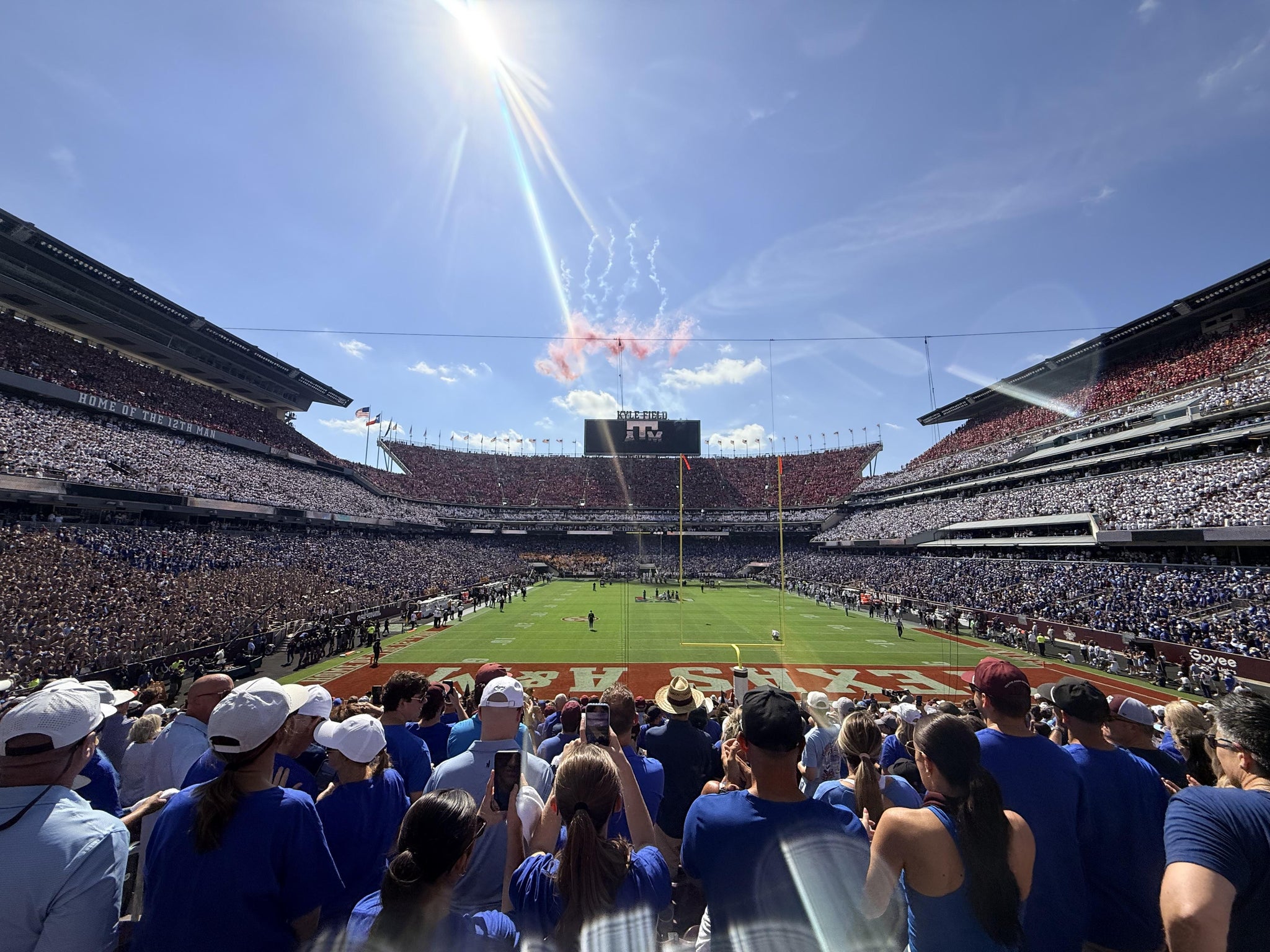 Real Fan View taken from Section 117 at Kyle Field by Justin B