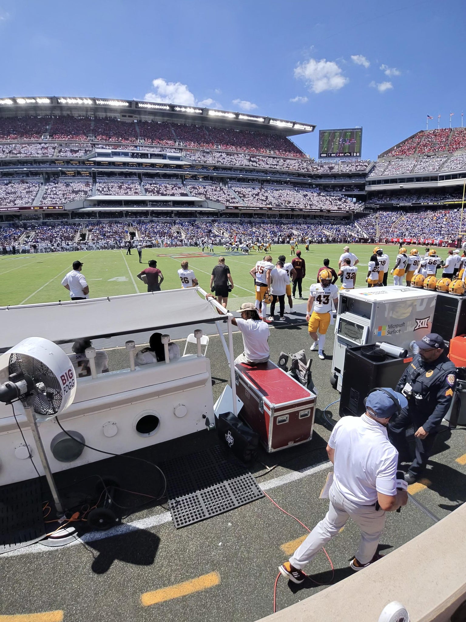 Real Fan View taken from Section 126 at Kyle Field by Susan T