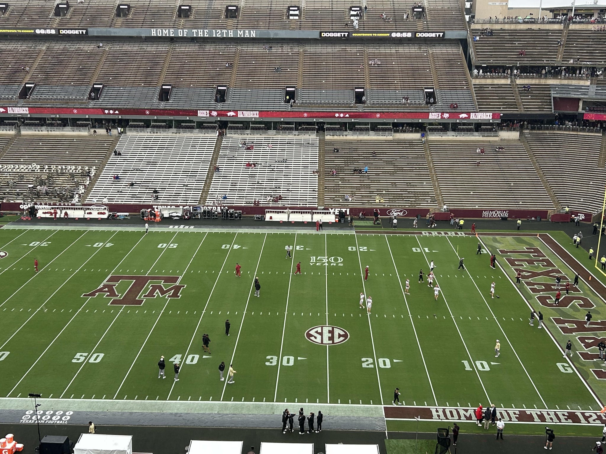 Real Fan View taken from Section 305 at Kyle Field by Stuart S