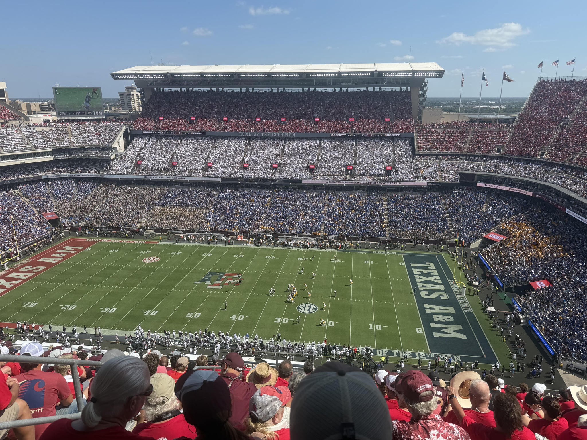 Real Fan View taken from Section 402 at Kyle Field by Anonymous User