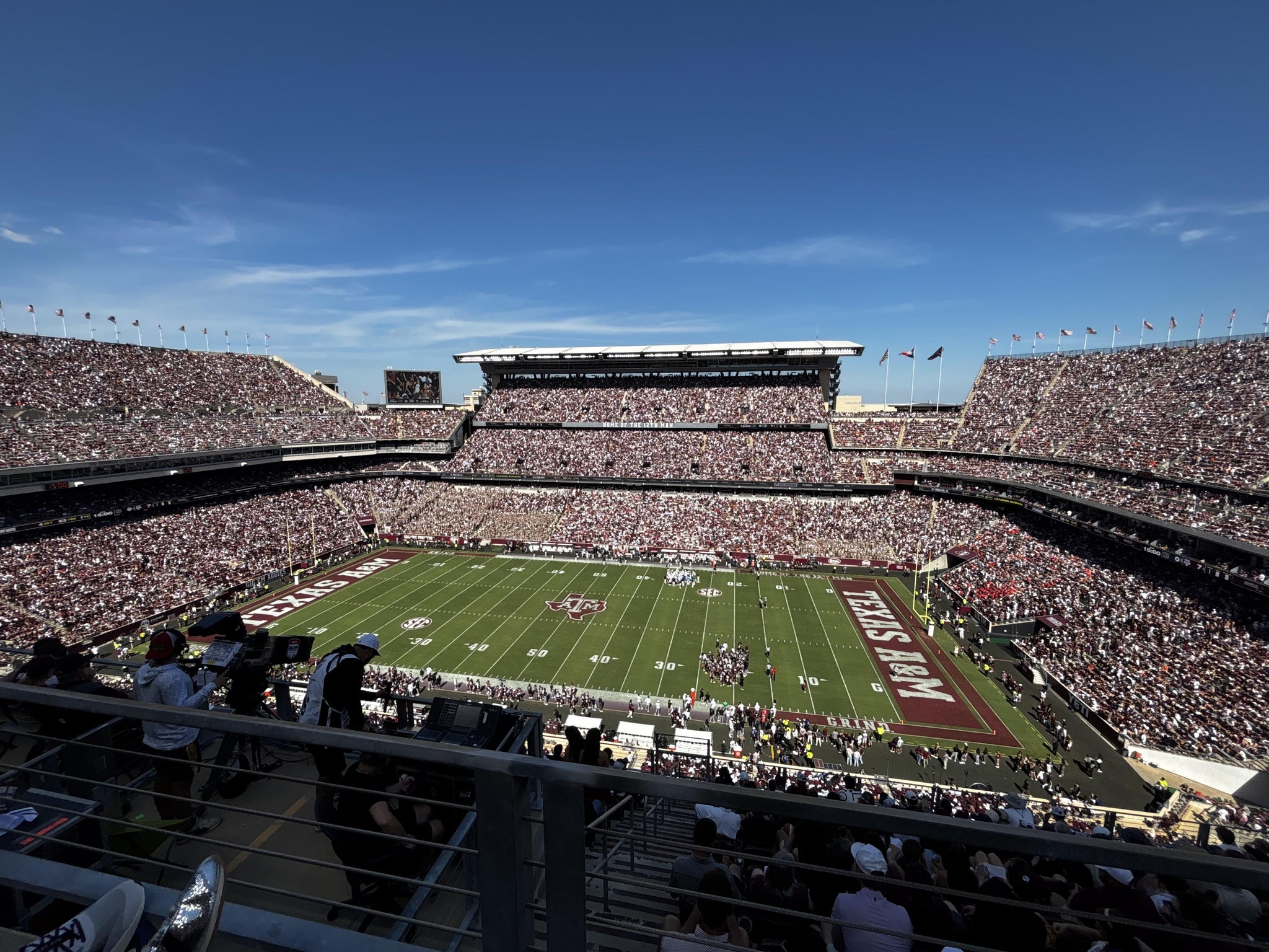 Real Fan View taken from Section 403 at Kyle Field by Shelby C