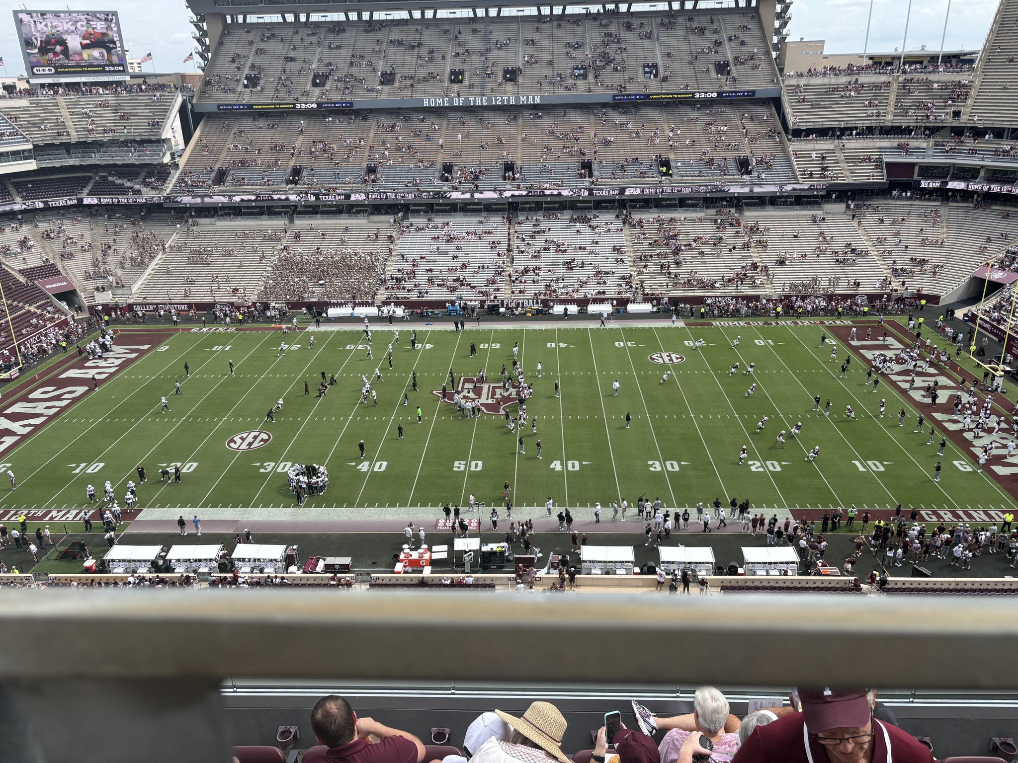 Real Fan View taken from Section 404 at Kyle Field by Collin D