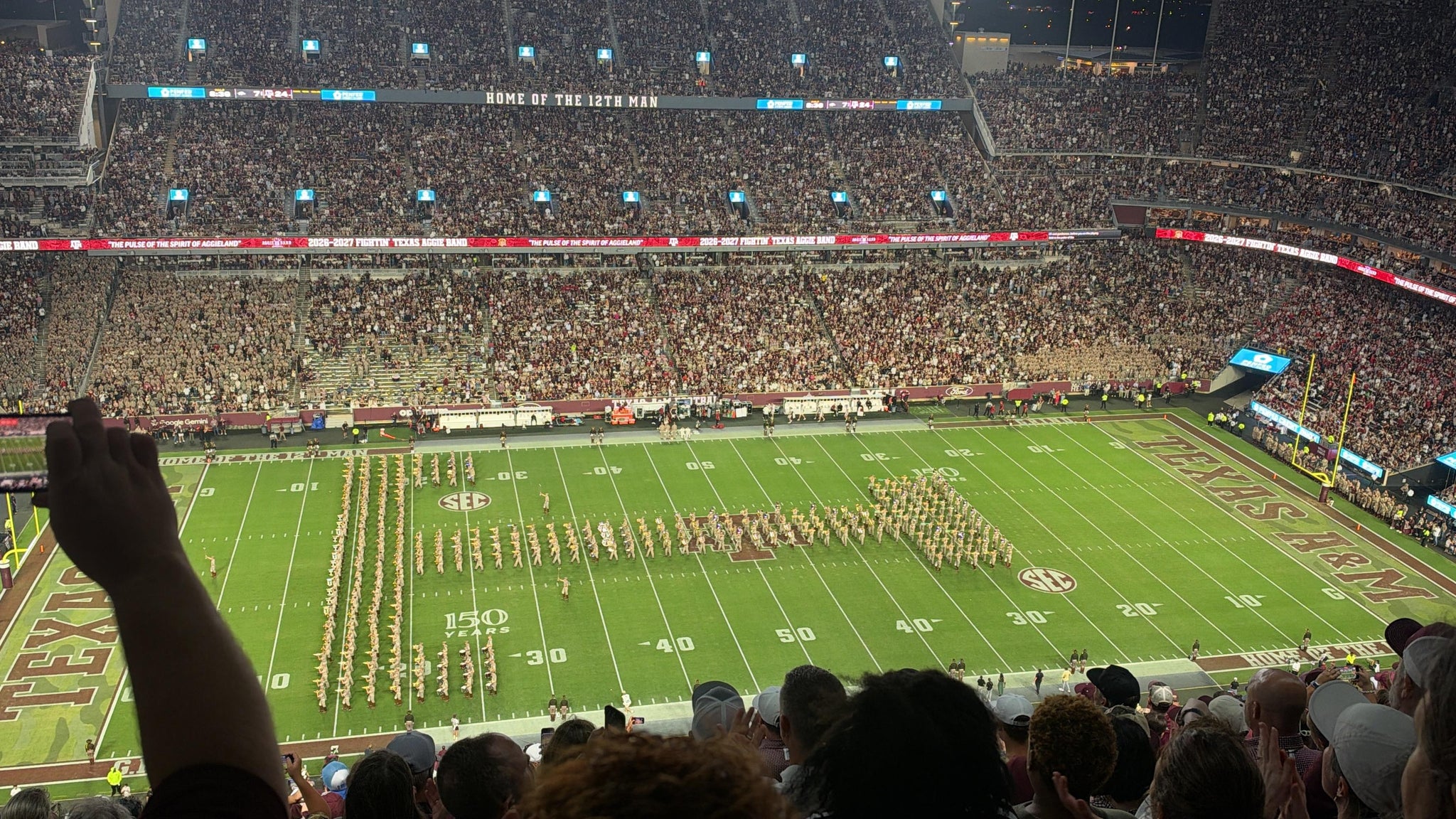 Real Fan View taken from Section 406 at Kyle Field by Bailey C
