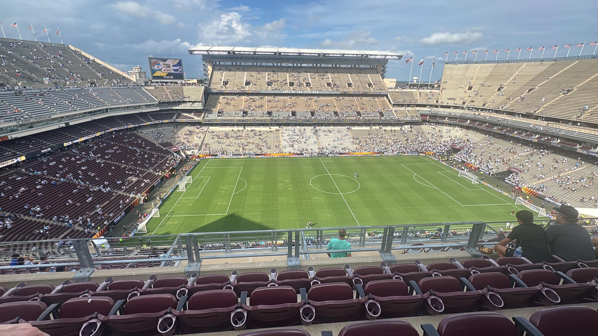 Real Fan View taken from Section 406 at Kyle Field by Esteban P