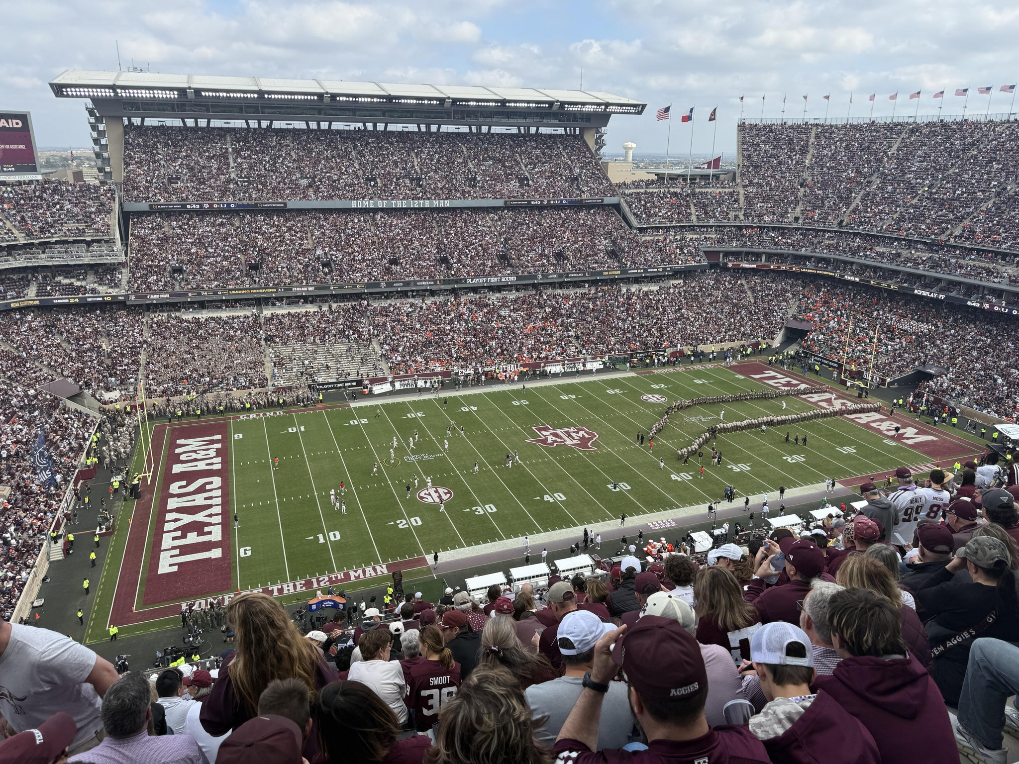 Real Fan View taken from Section 407 at Kyle Field by Kevin C