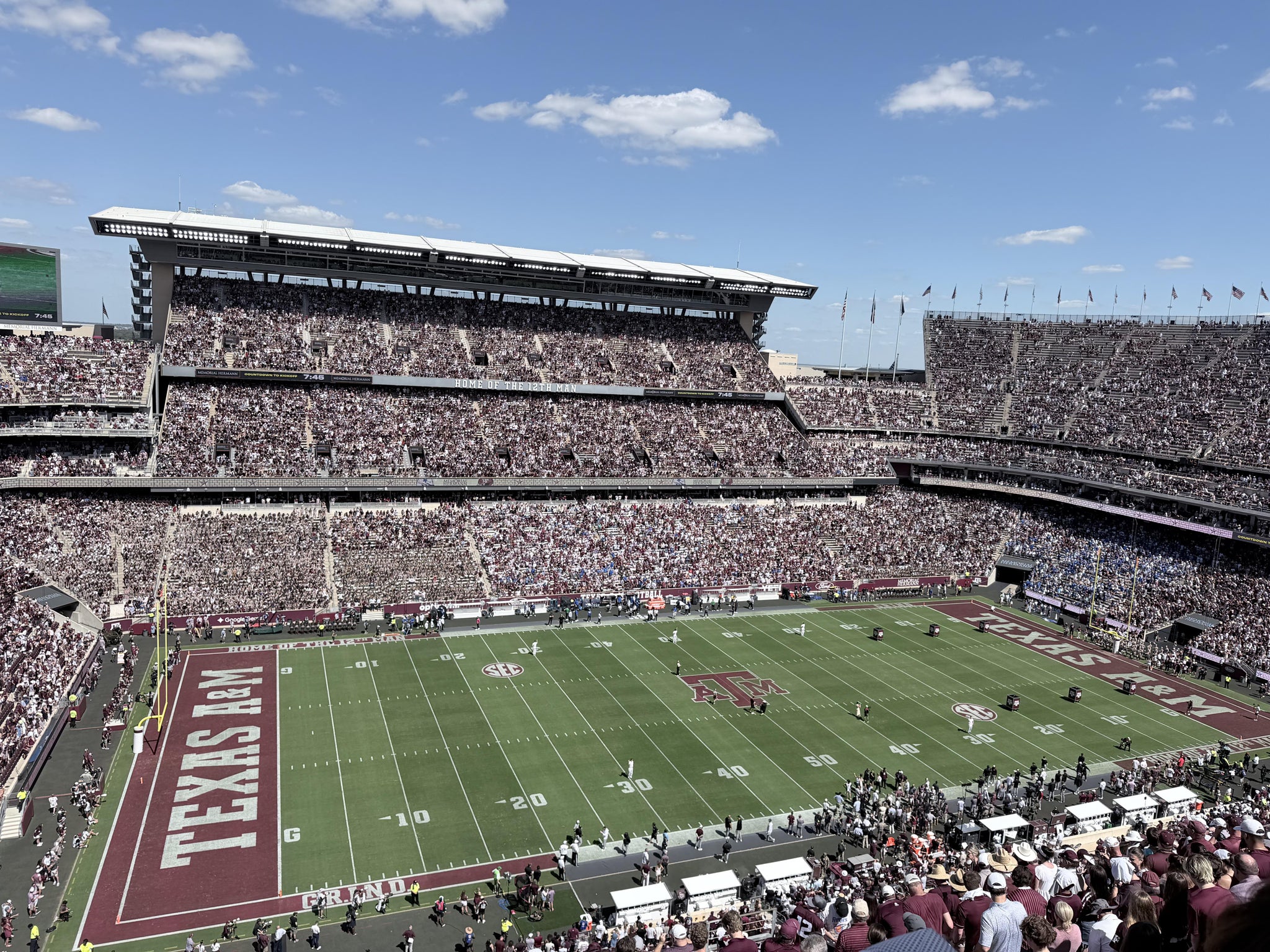 Real Fan View taken from Section 407 at Kyle Field by Mike N