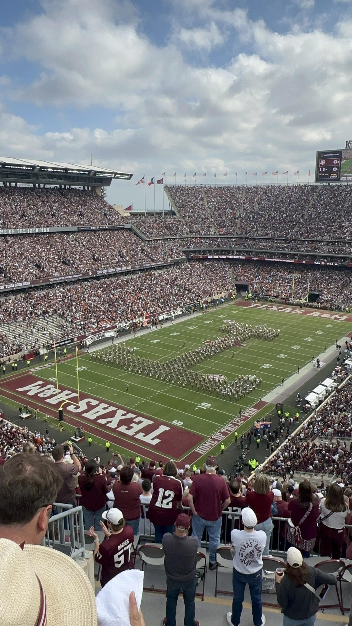 Real Fan View taken from Section 409 at Kyle Field by Ashleigh F