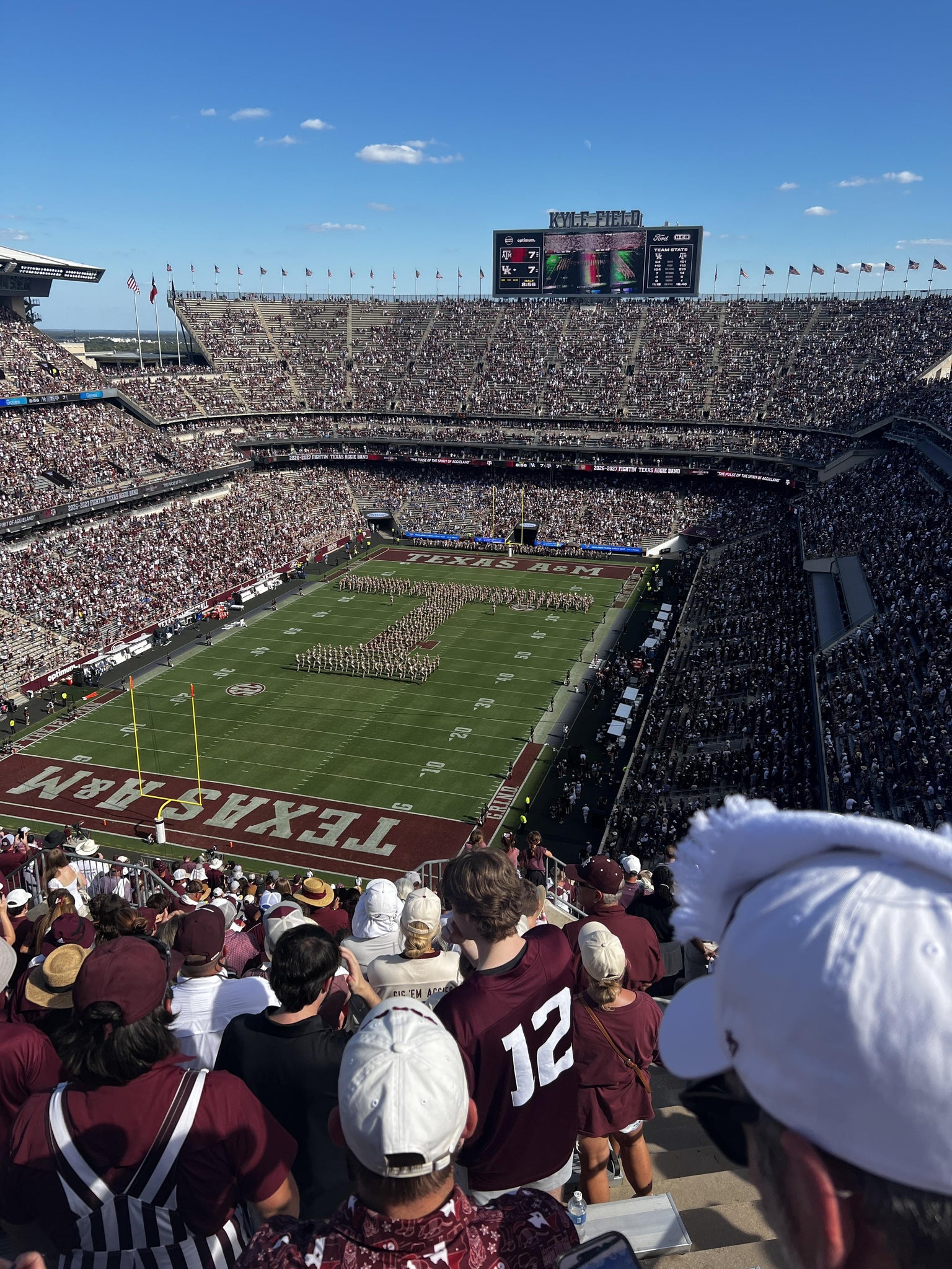 Real Fan View taken from Section 411 at Kyle Field by Patricia G
