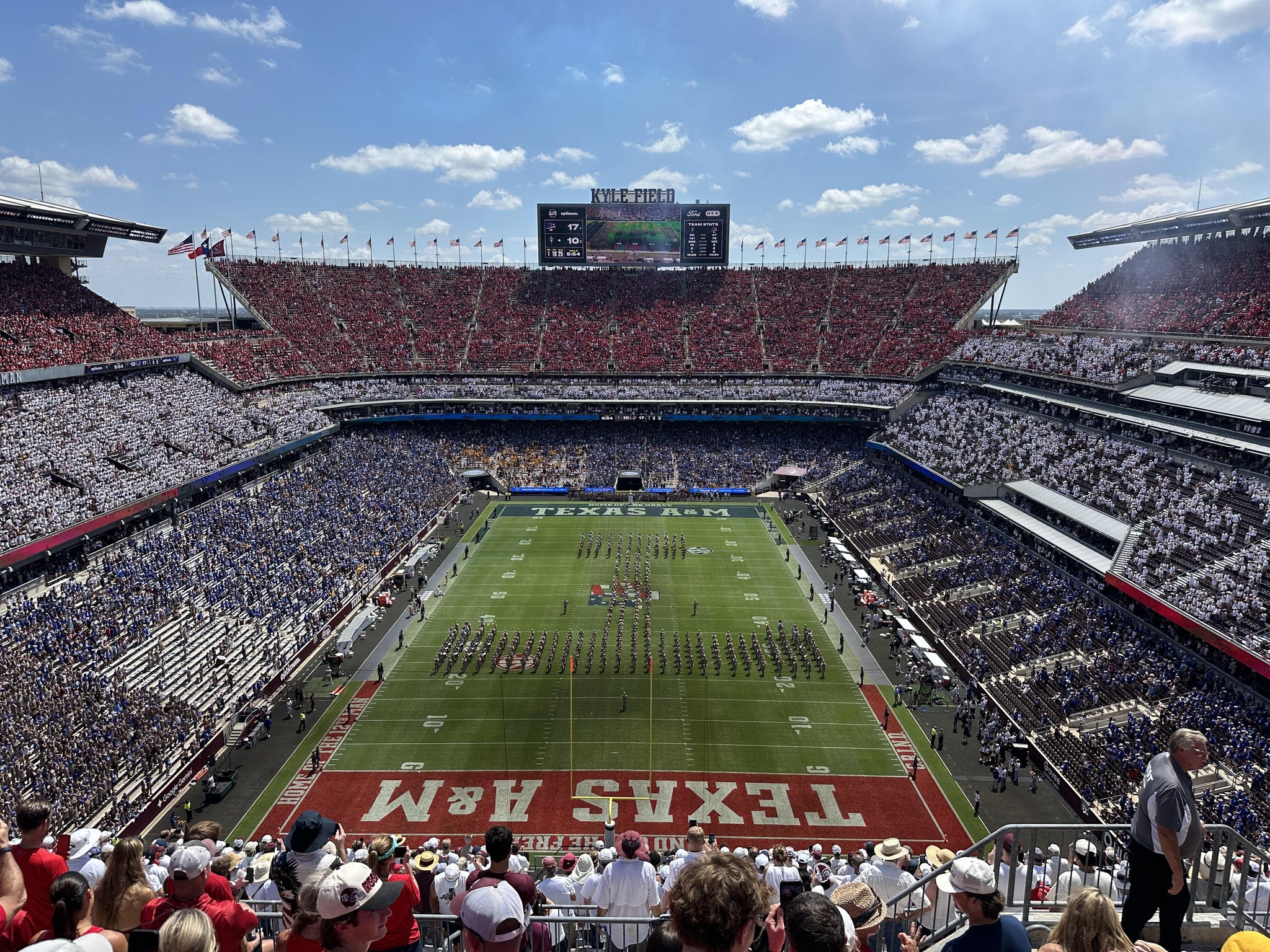 Real Fan View taken from Section 415 at Kyle Field by Rudy L