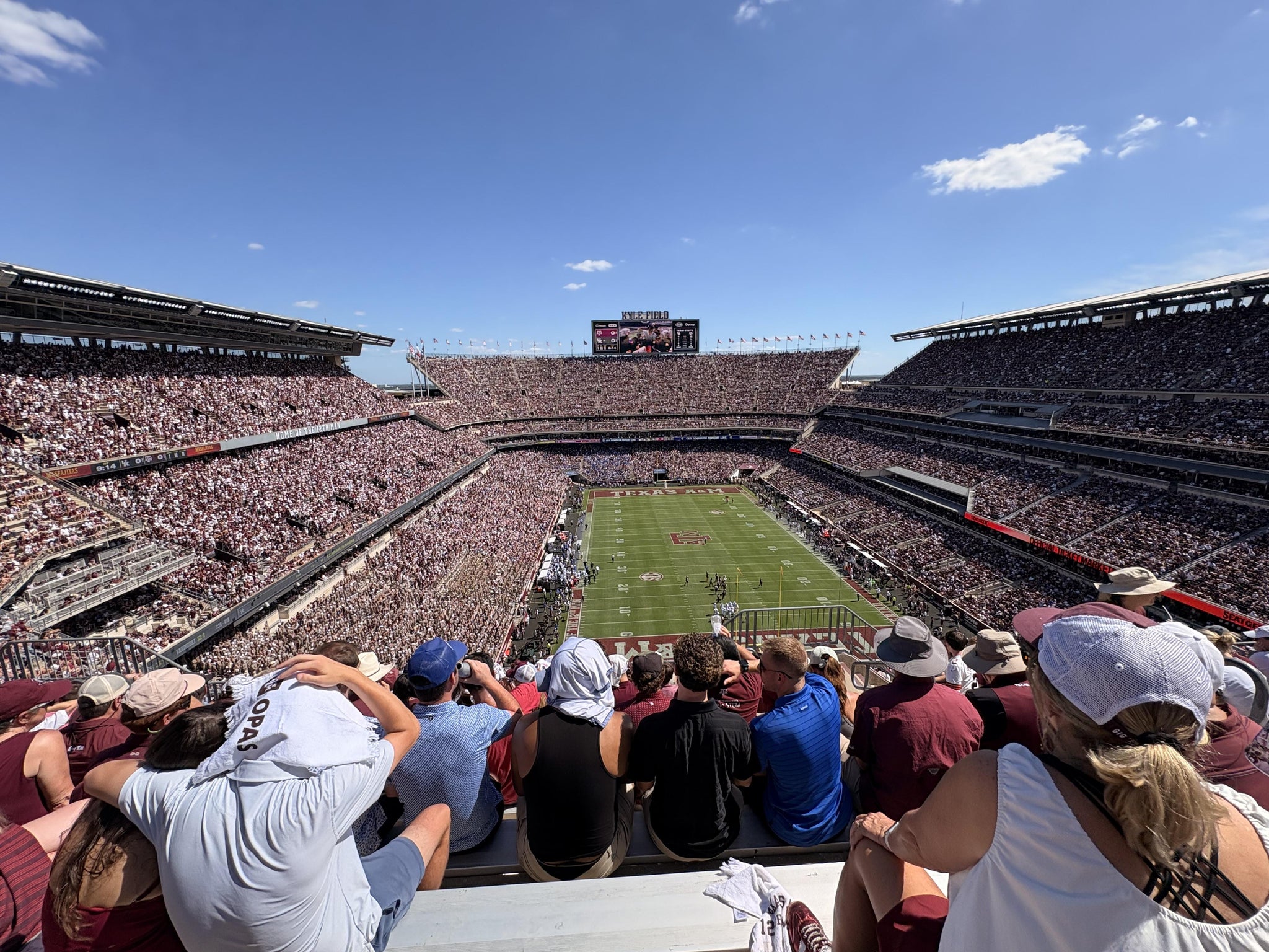Real Fan View taken from Section 417 at Kyle Field by Erica G