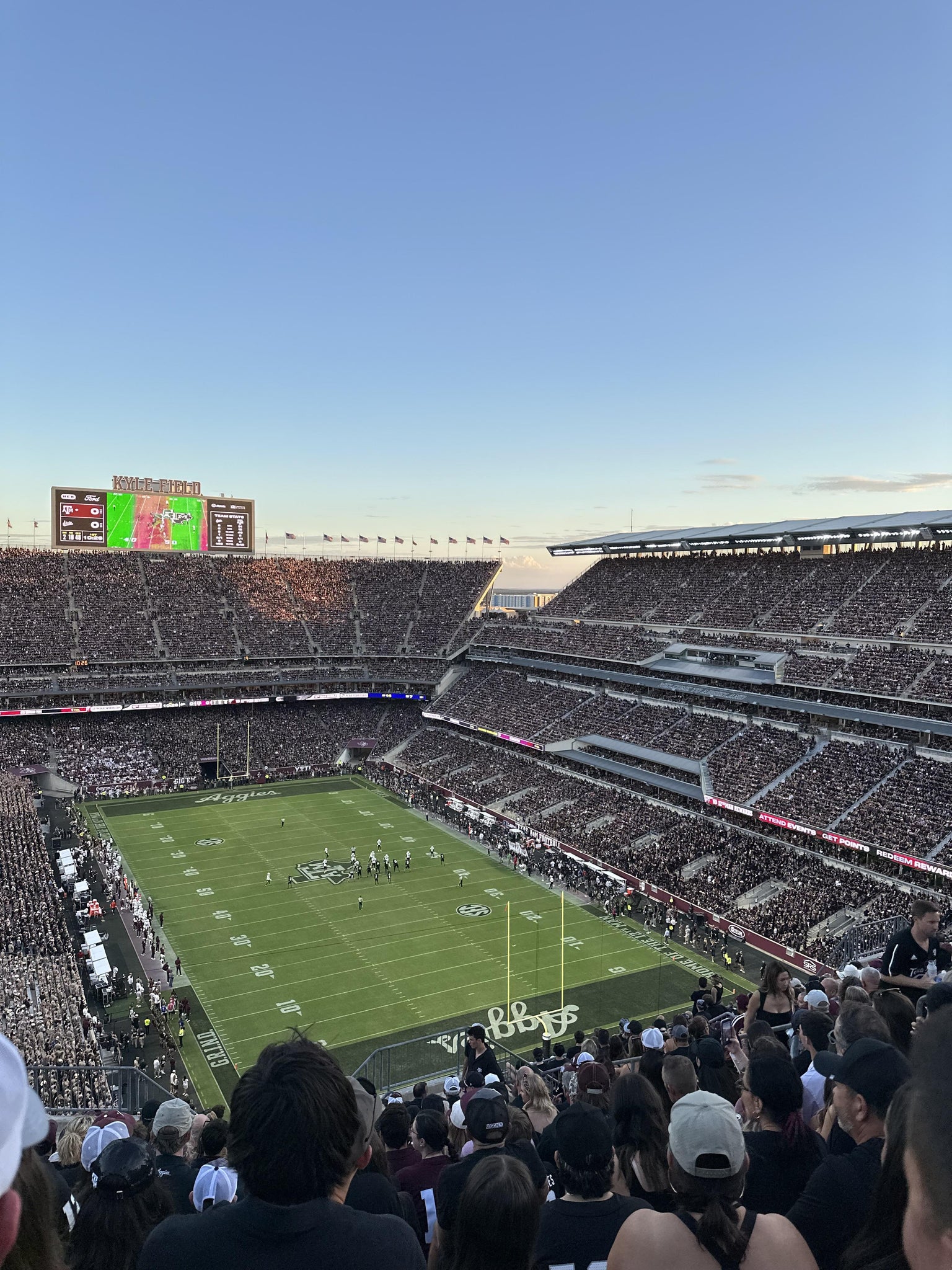 Real Fan View taken from Section 419 at Kyle Field by Briannah N