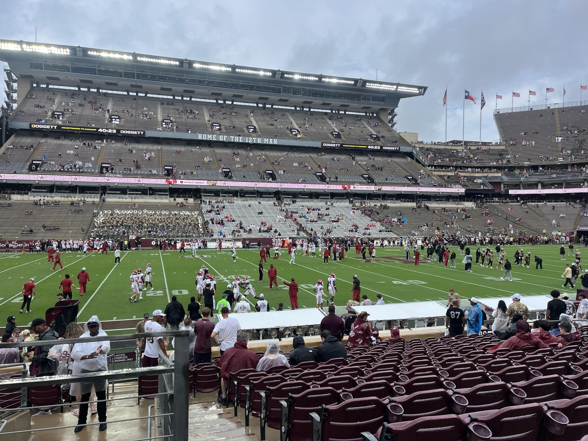 Real Fan View taken from Field Box 9 at Kyle Field by Jt H