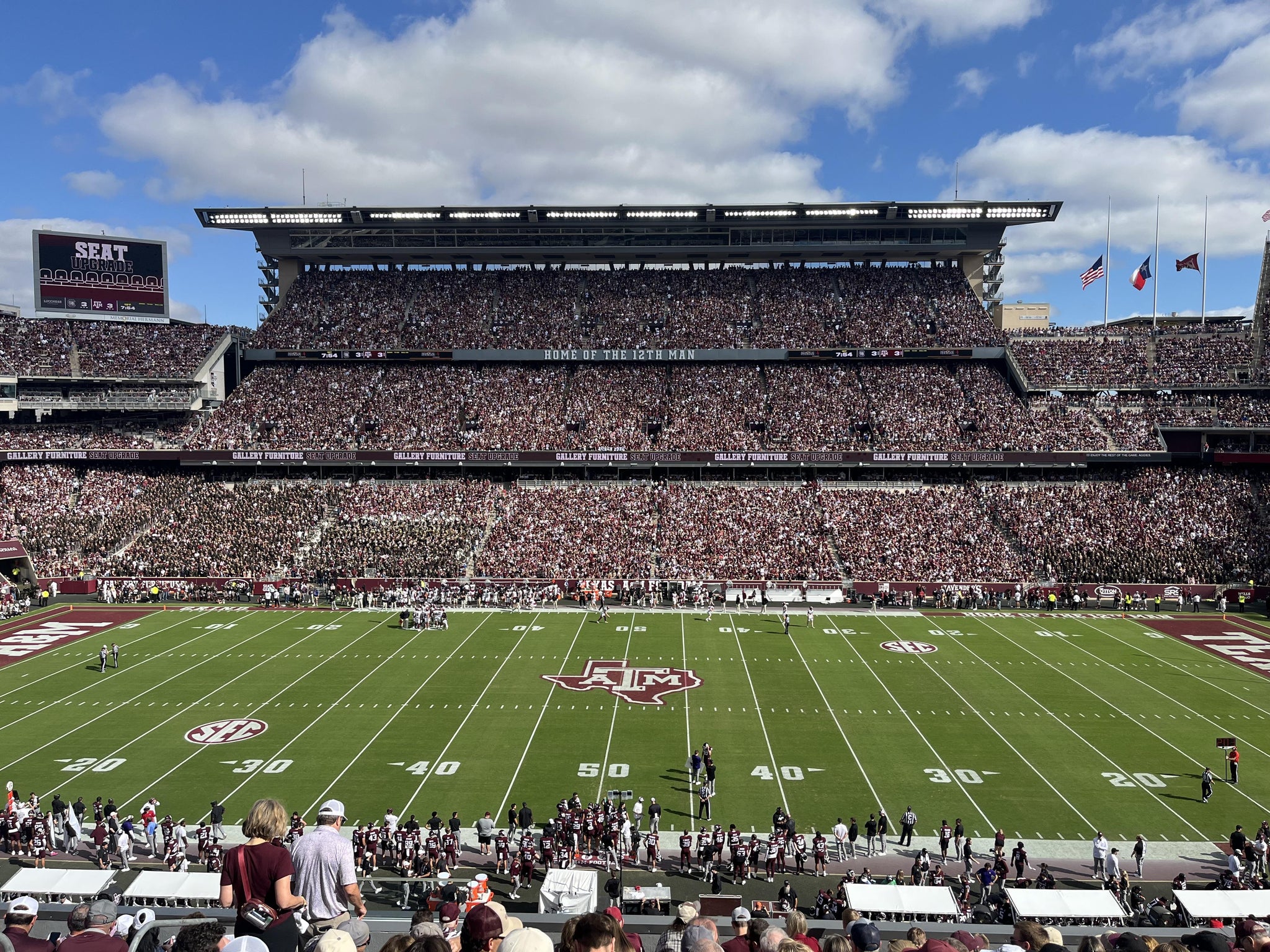 Real Fan View taken from Legacy Club 6 at Kyle Field by Matt M