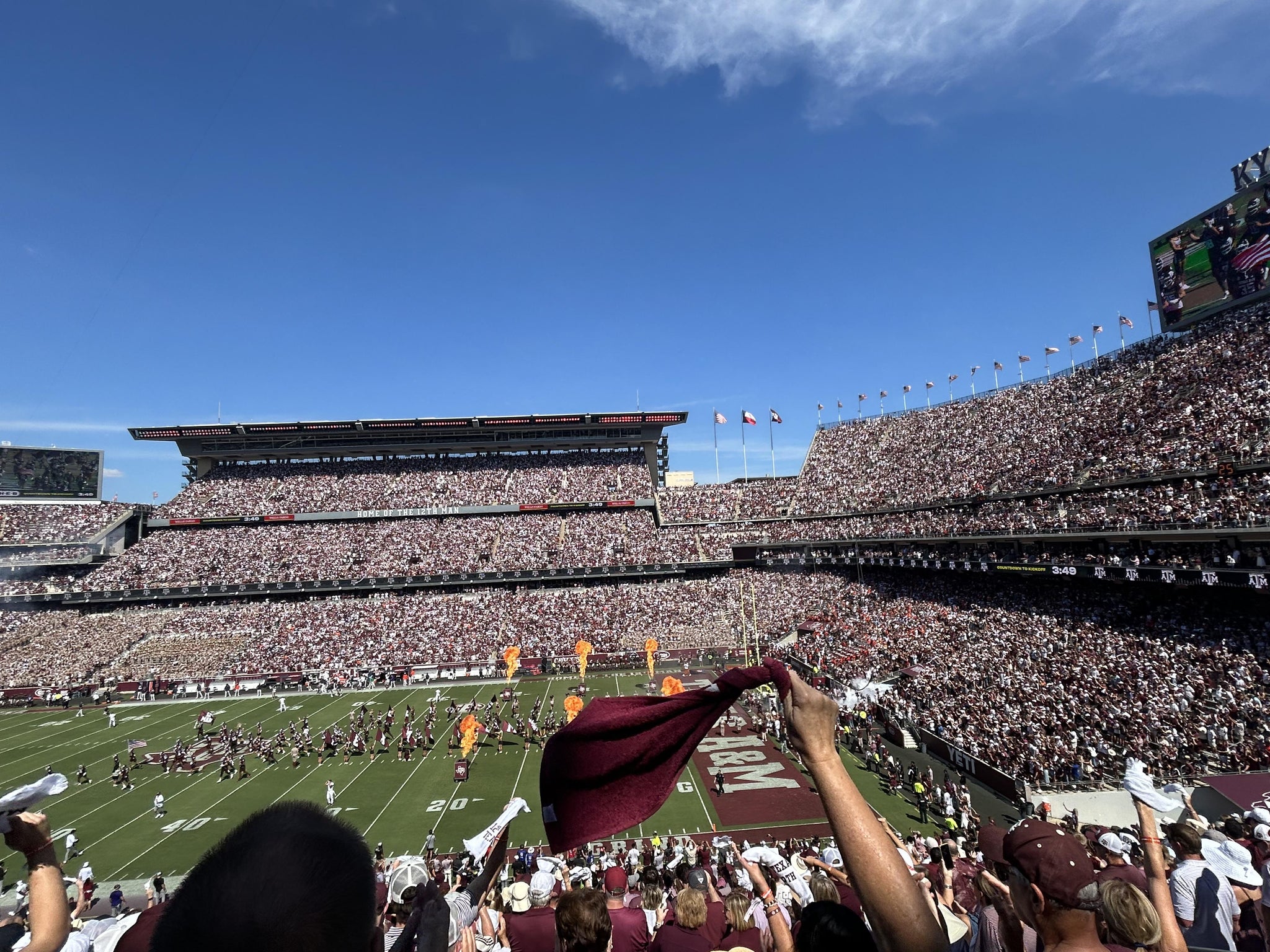 Real Fan View taken from West A Club 4 at Kyle Field by Kate R