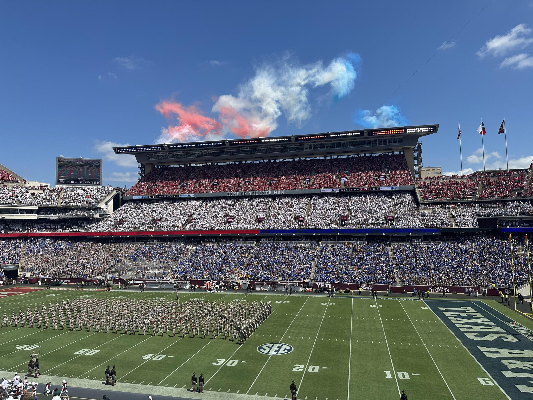 Real Fan View taken from West A Club 4 at Kyle Field by Ryan H