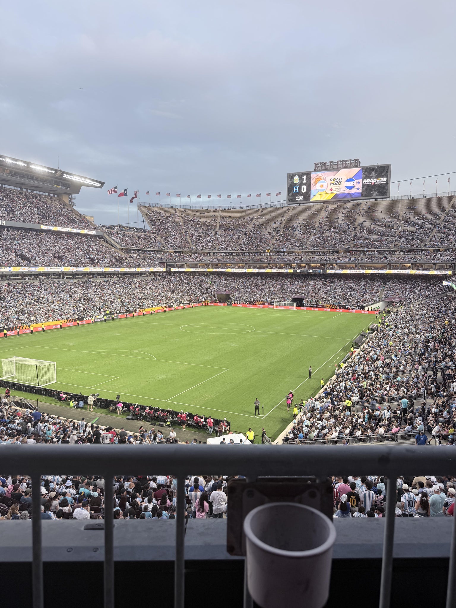 Real Fan View taken from Zone Club 2 at Kyle Field by Gilberto j V