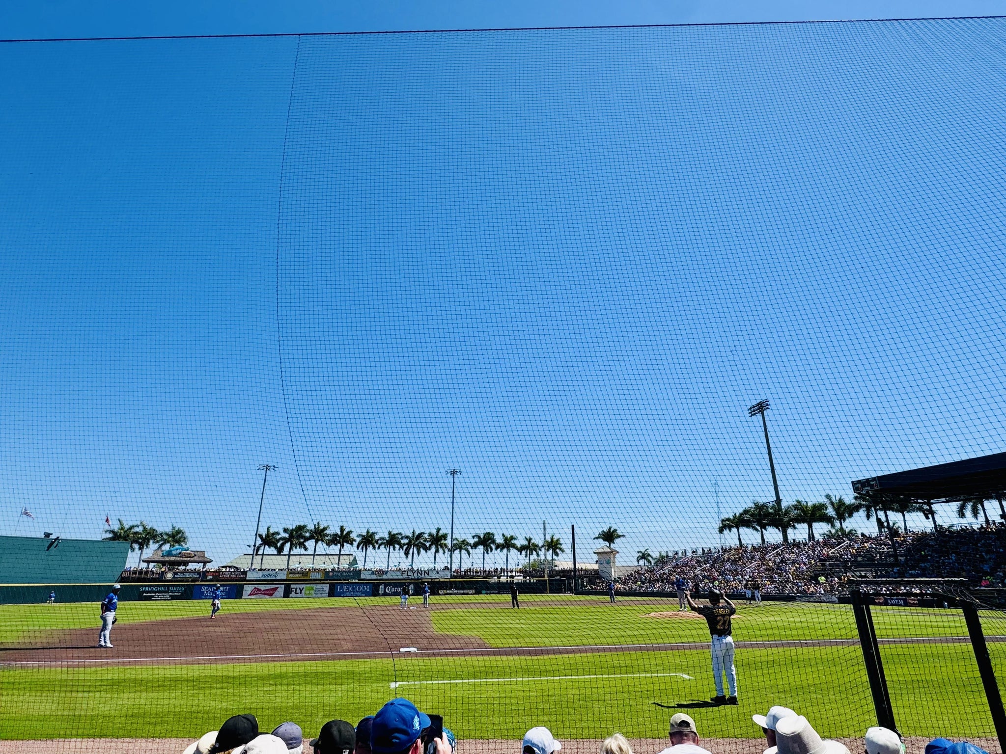 Real Fan View taken from Infield Box 11 at LECOM Park by Jessica K
