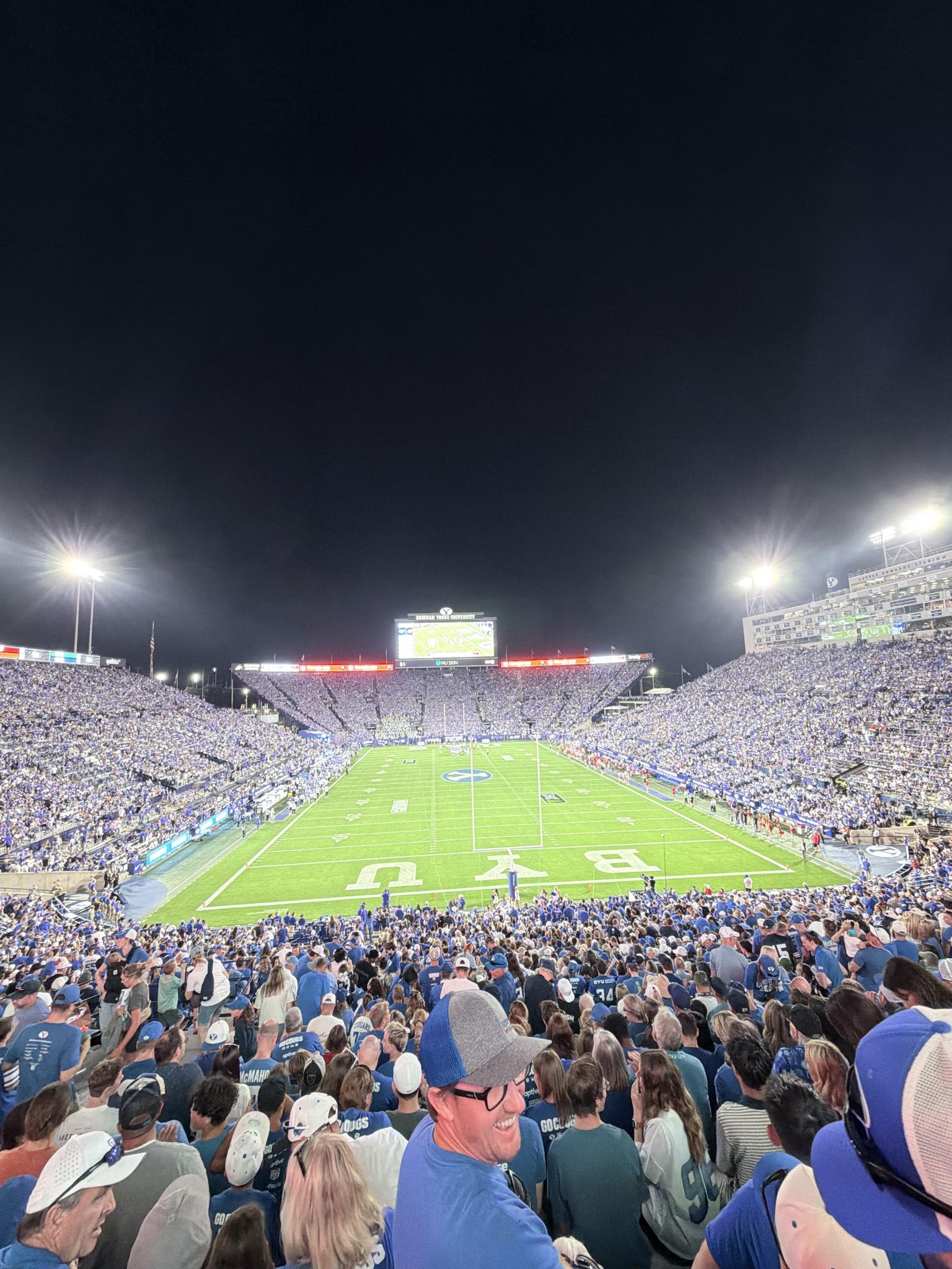 Real Fan View taken from Section 125 at LaVell Edwards Stadium by Drue S