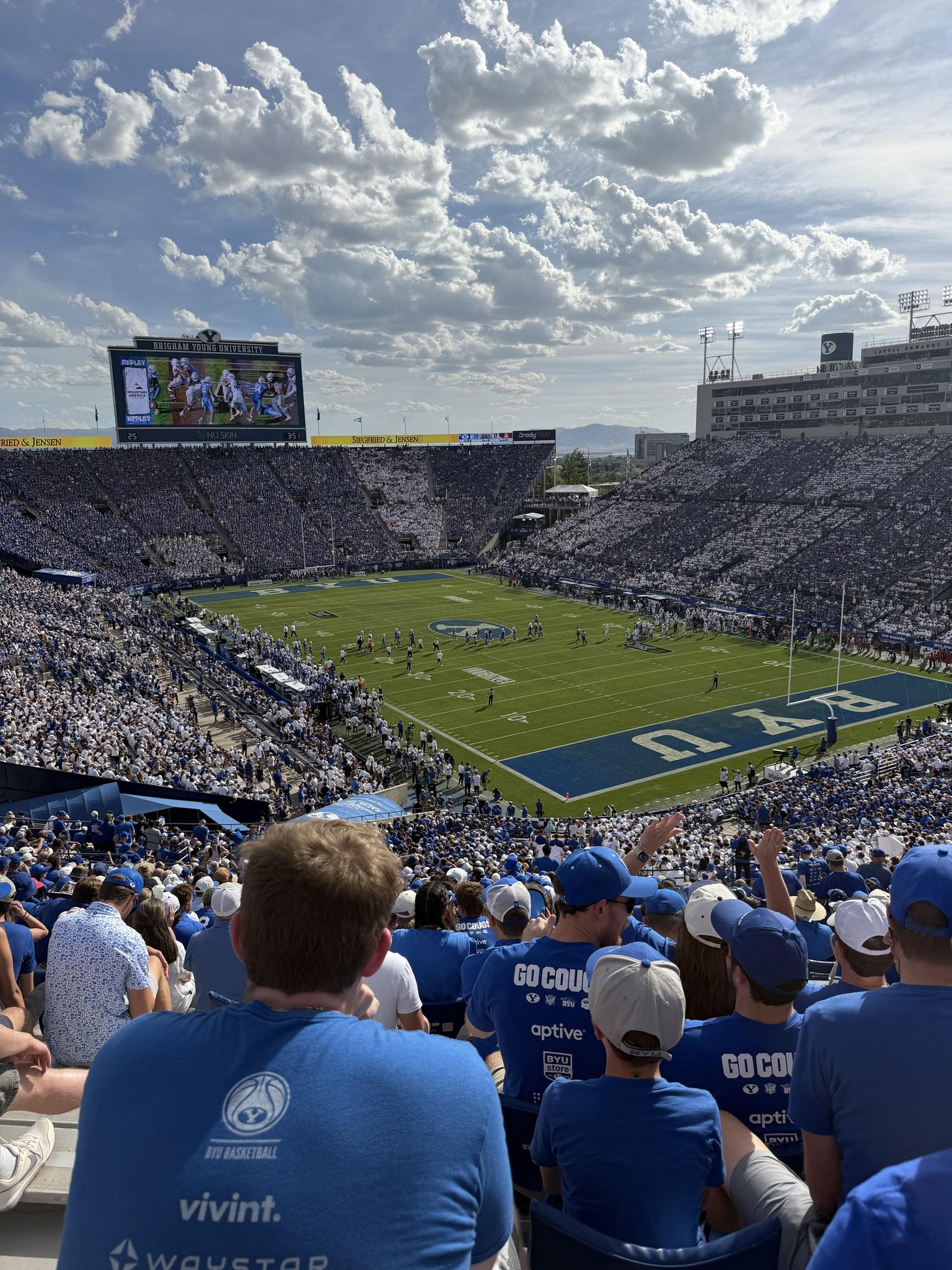 Real Fan View taken from Section 128 at LaVell Edwards Stadium by Anonymous User