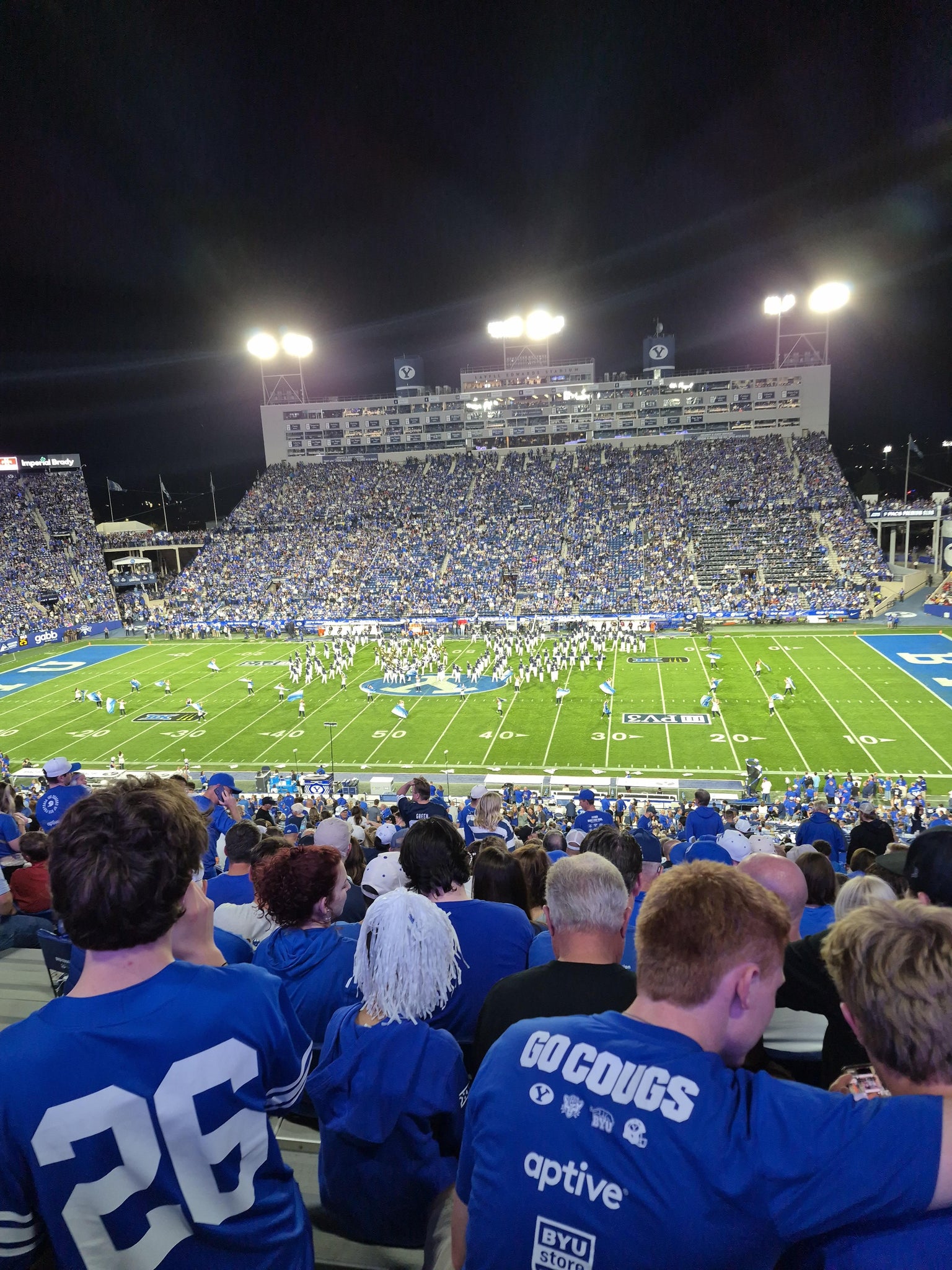 Real Fan View taken from Section 133 at LaVell Edwards Stadium by Tyson O